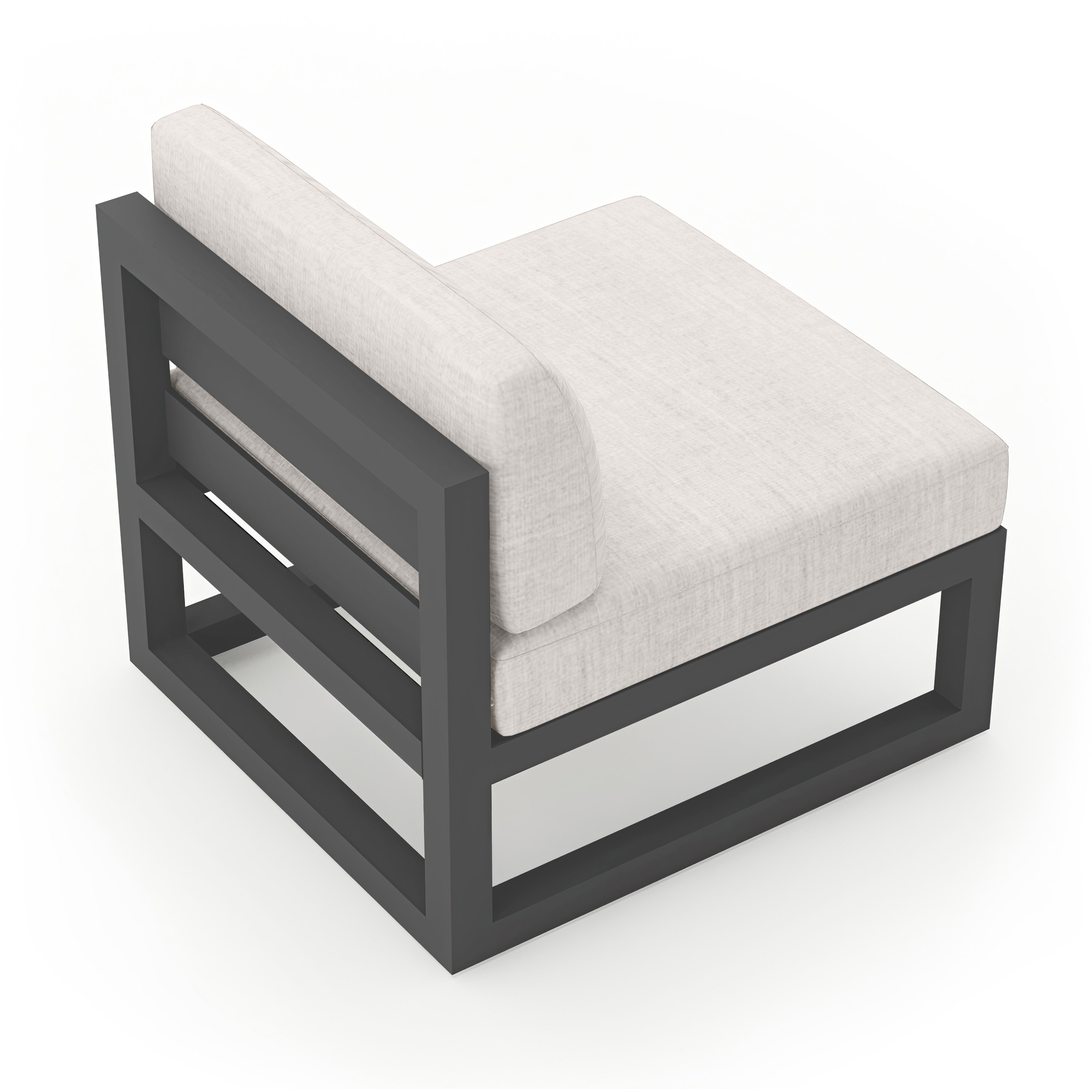 Avion Middle Section - Slate - Cast Silver