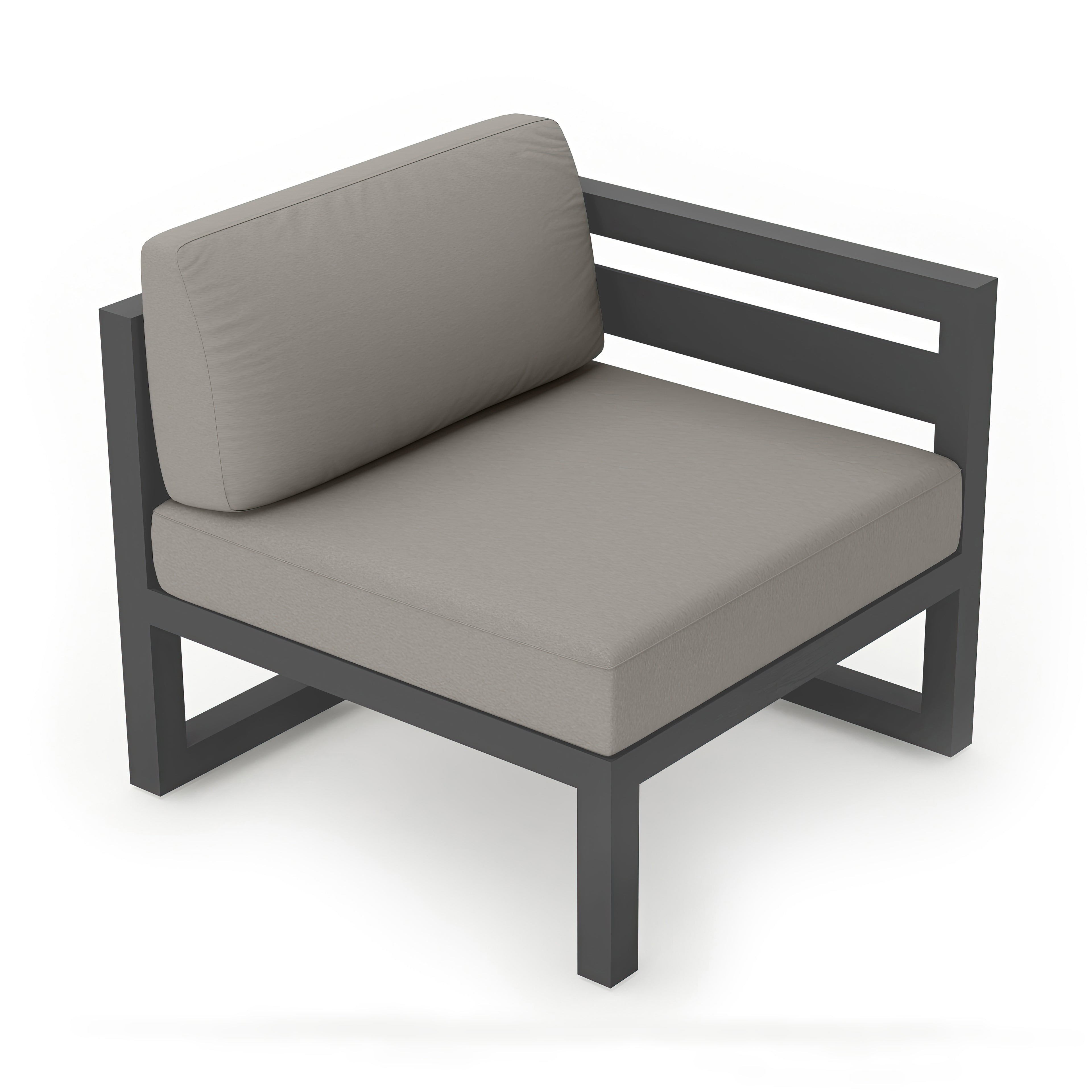 Avion Right Arm Section - Slate - Canvas Charcoal