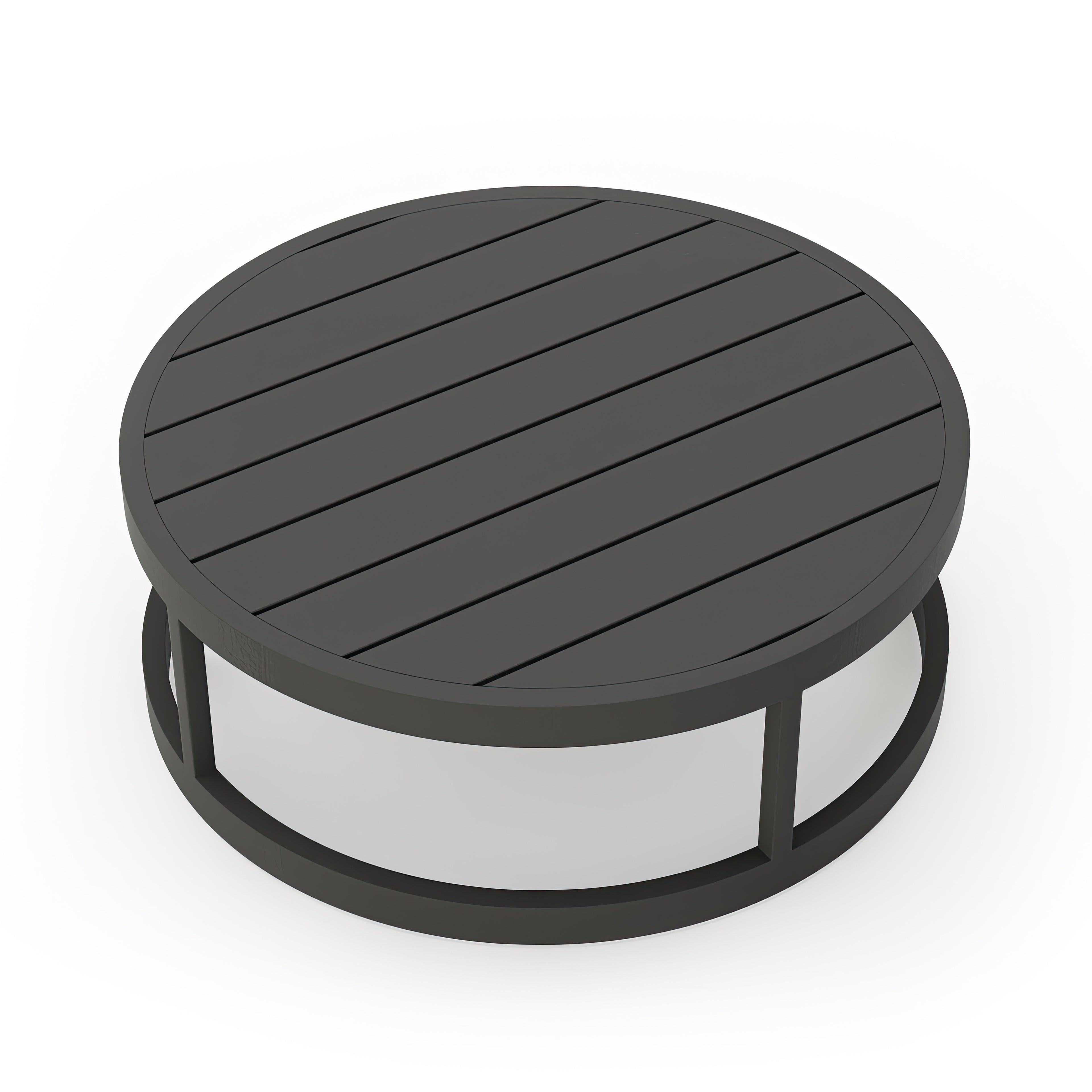 Avion Round Coffee Table - Black