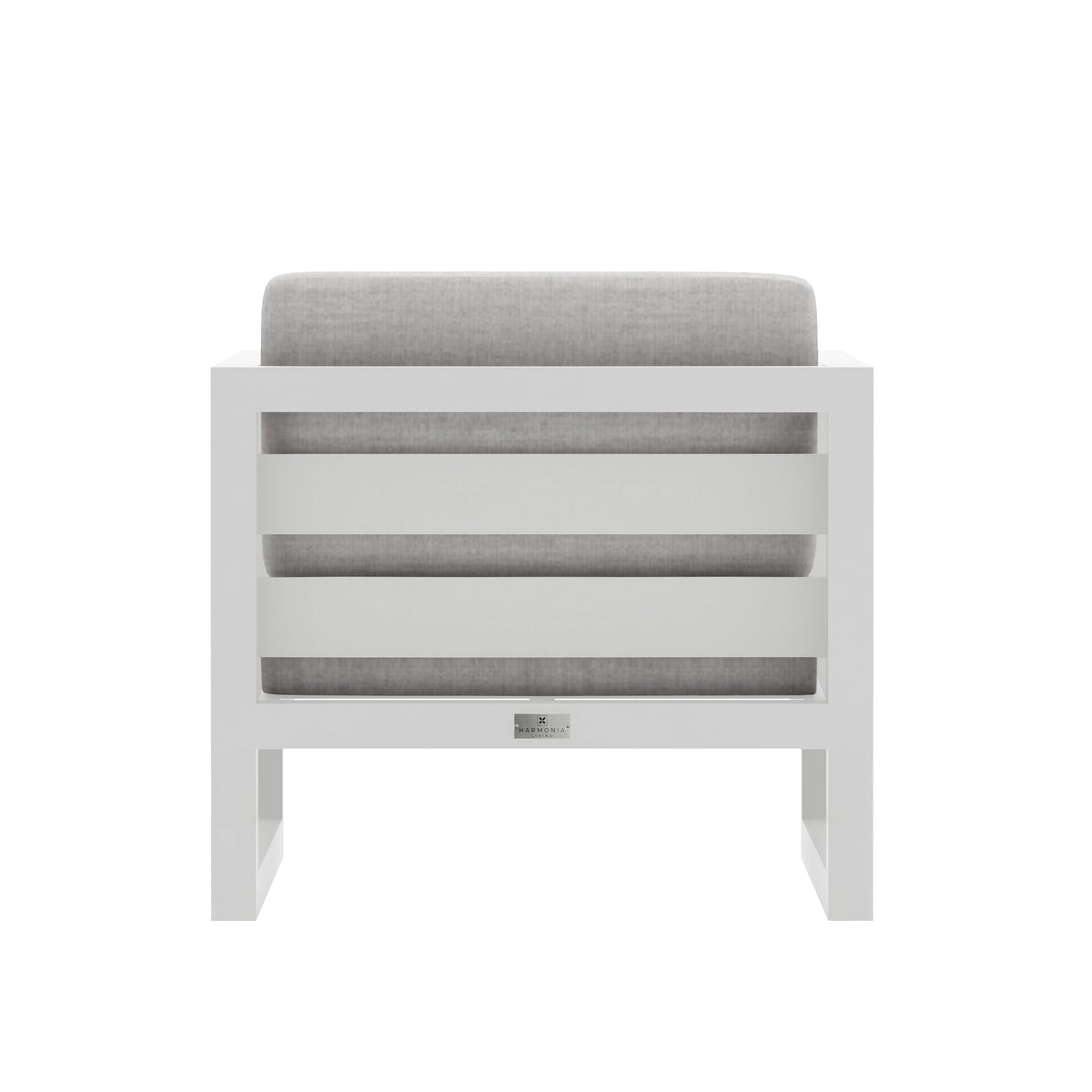 Avion Club Chair#Finish_White#Fabric_Cast Silver