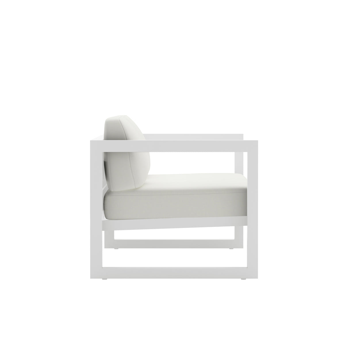 Avion Loveseat#Finish_White#Fabric_Canvas Natural