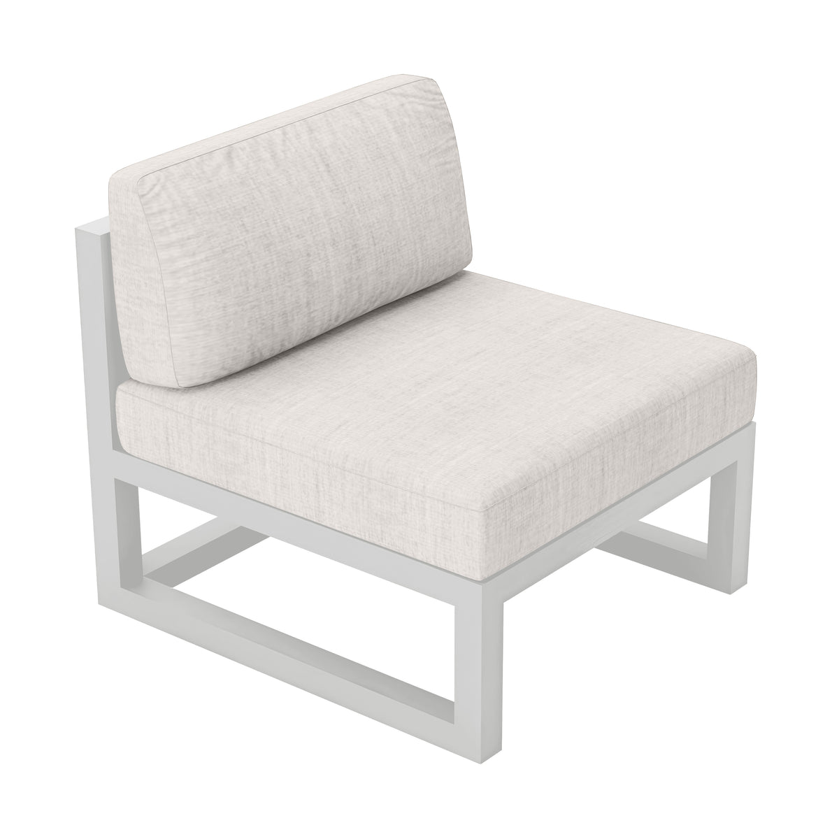Avion Middle Section#Finish_White#Fabric_Cast Silver