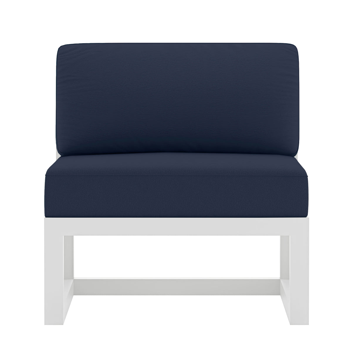 Avion Middle Section#Finish_White#Fabric_Spectrum Indigo