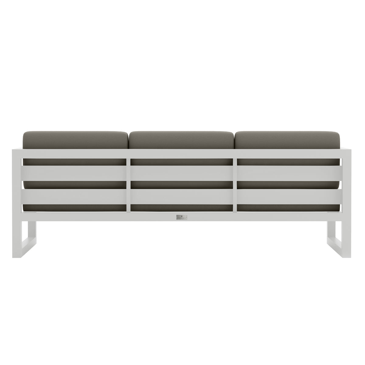 Avion Sofa#Finish_White#Fabric_Canvas Charcoal