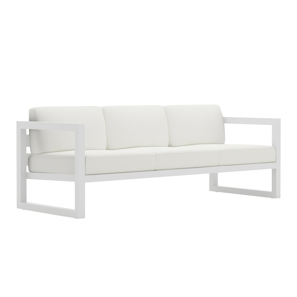 Avion Sofa#Finish_White#Fabric_Canvas Natural