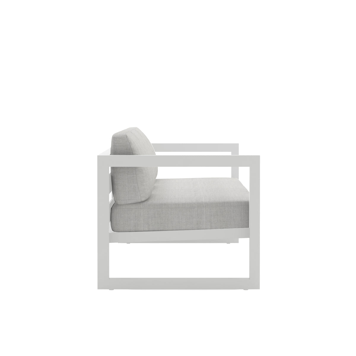 Avion Sofa#Finish_White#Fabric_Cast Silver