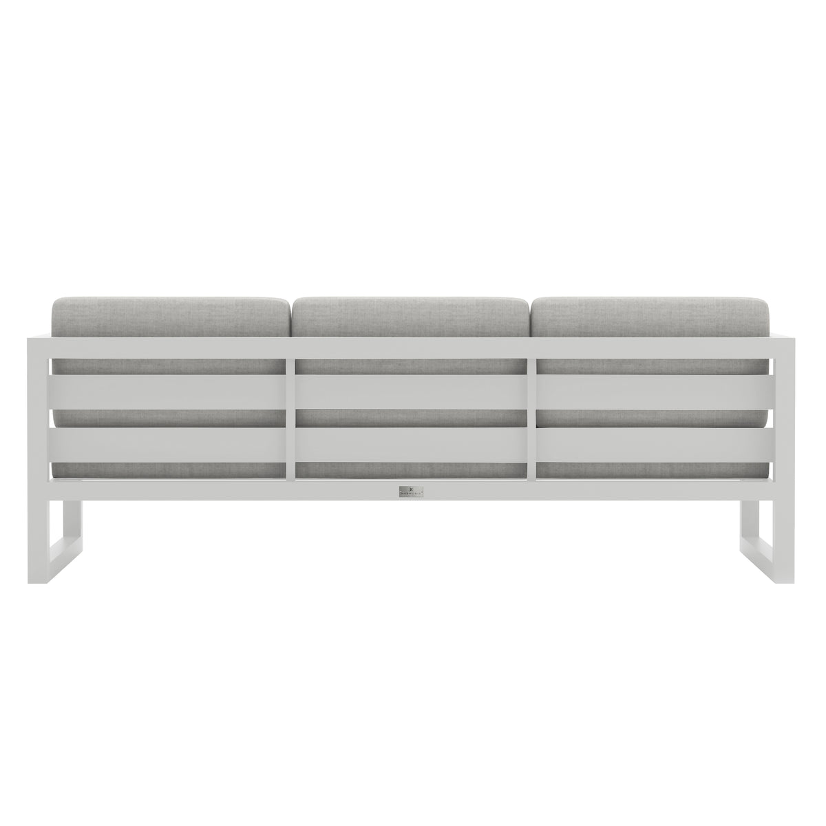 Avion Sofa#Finish_White#Fabric_Cast Silver