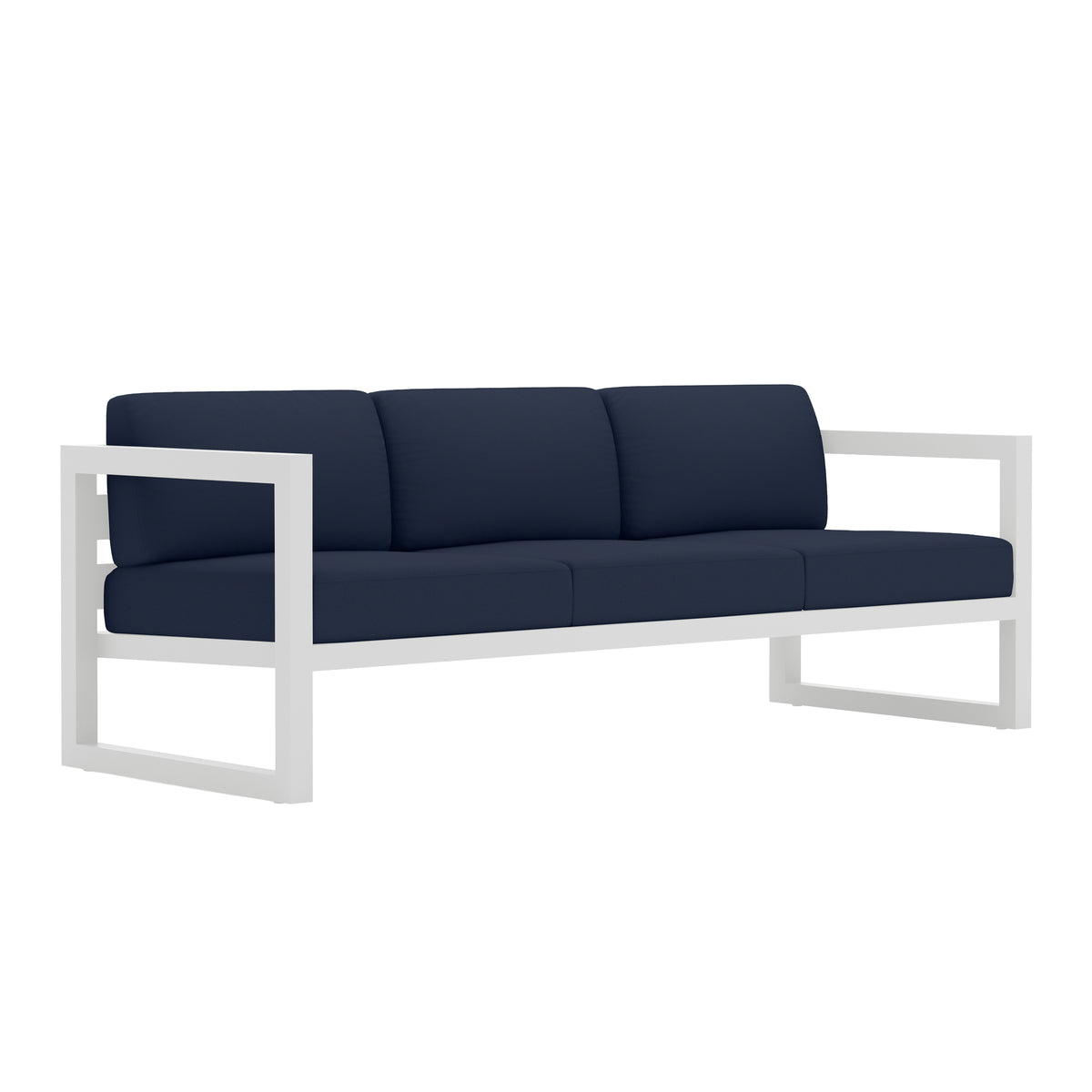 Avion Sofa#Finish_White#Fabric_Spectrum Indigo
