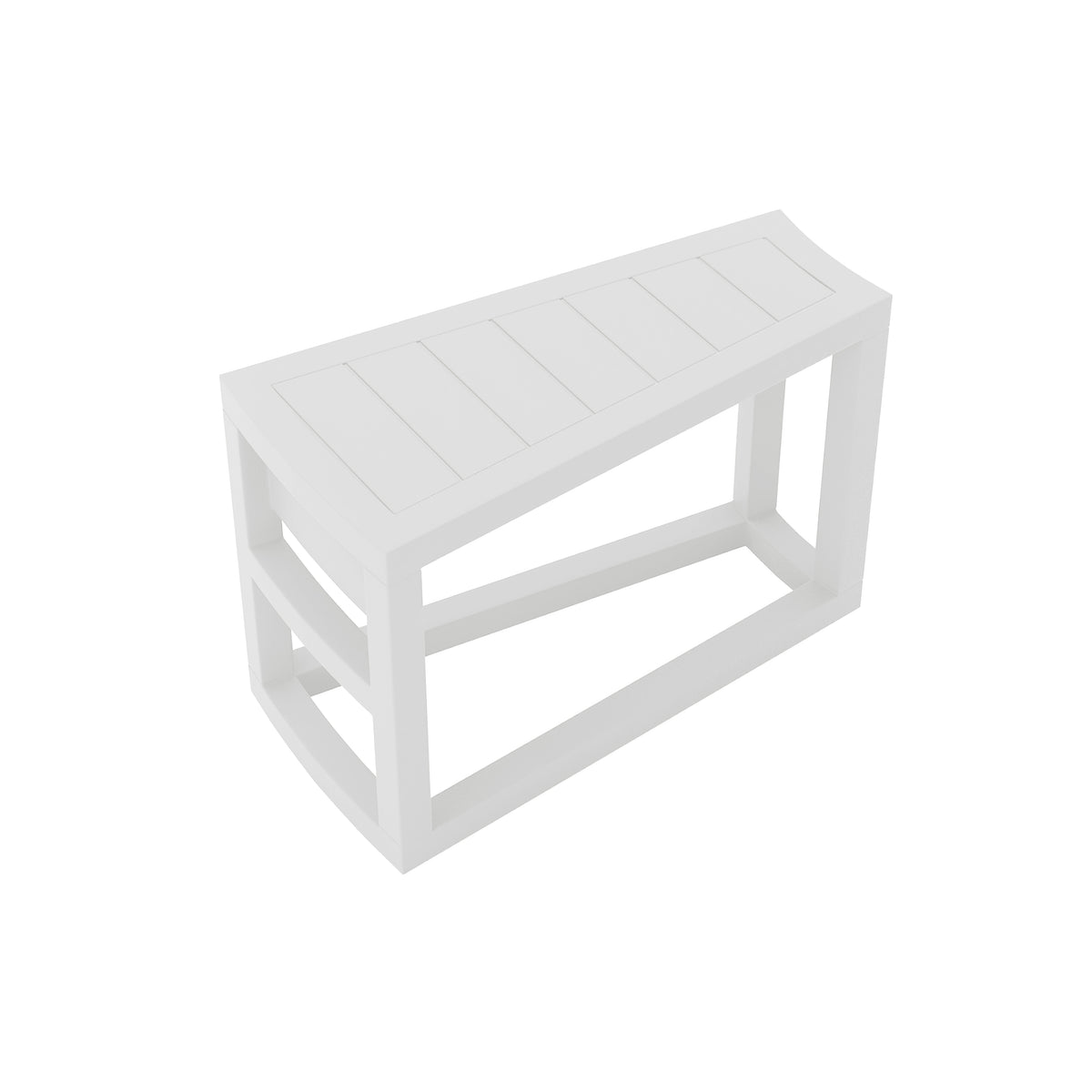 Avion Wedge End Table#Finish_White
