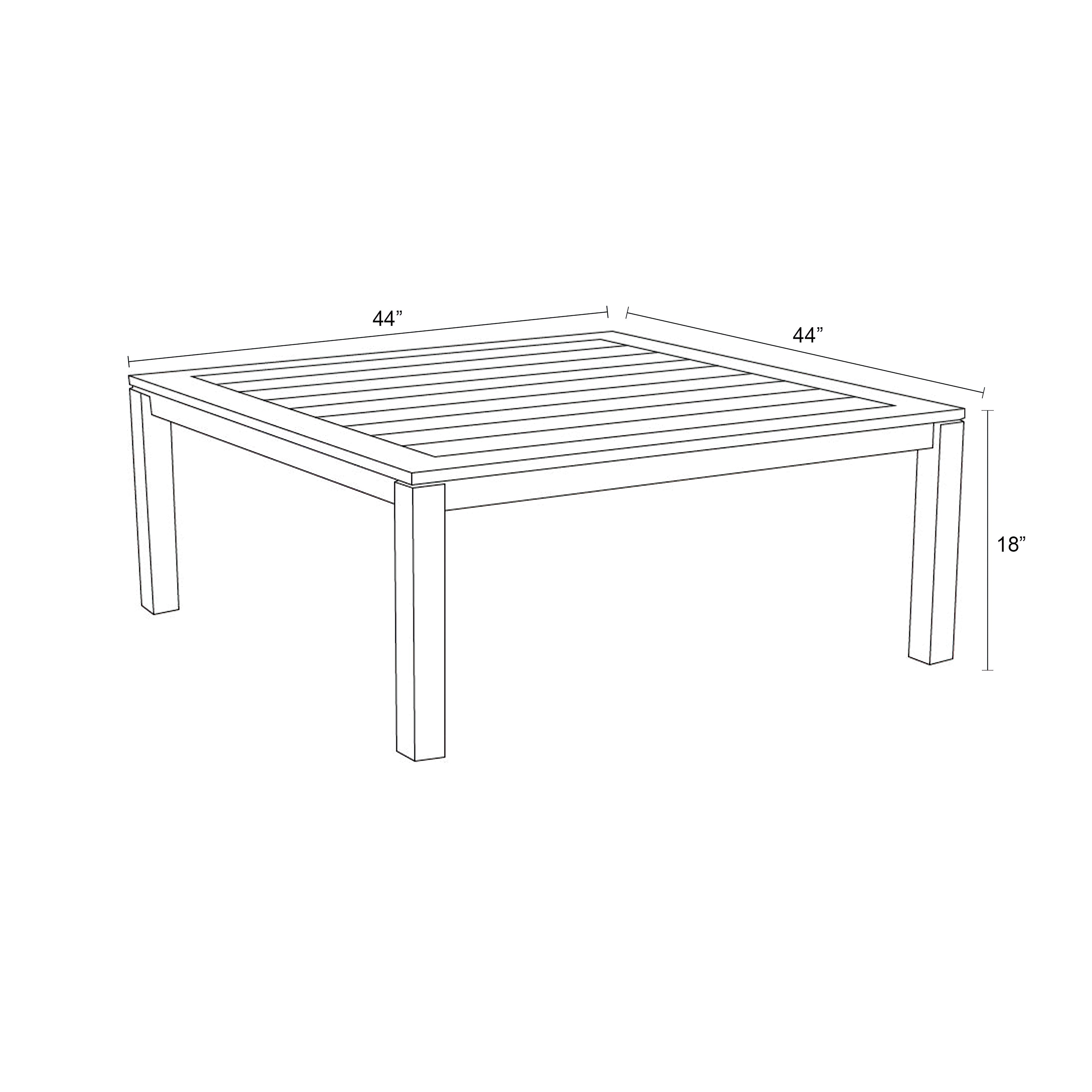 Classic Teak Sq. Coffee Table