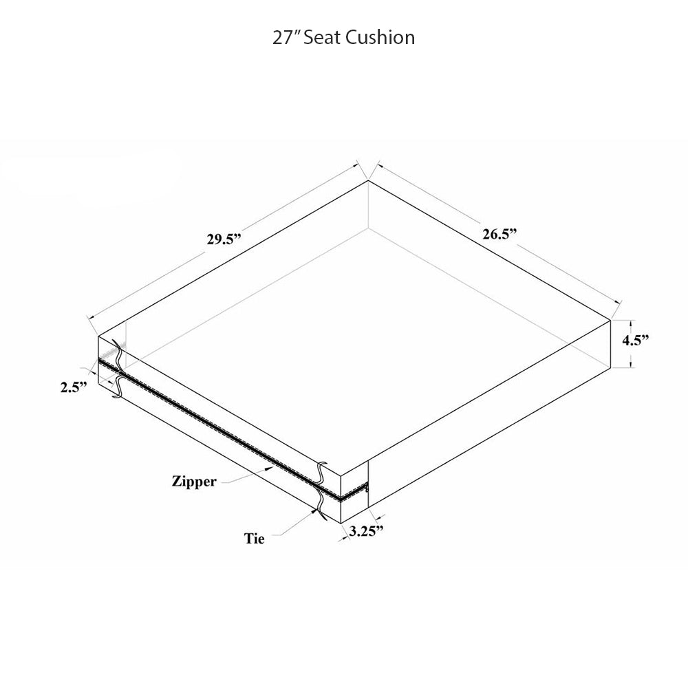 27" Seat Cushion