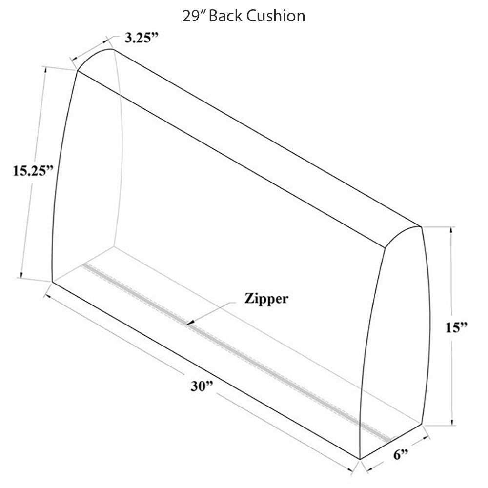 29" Back Cushion