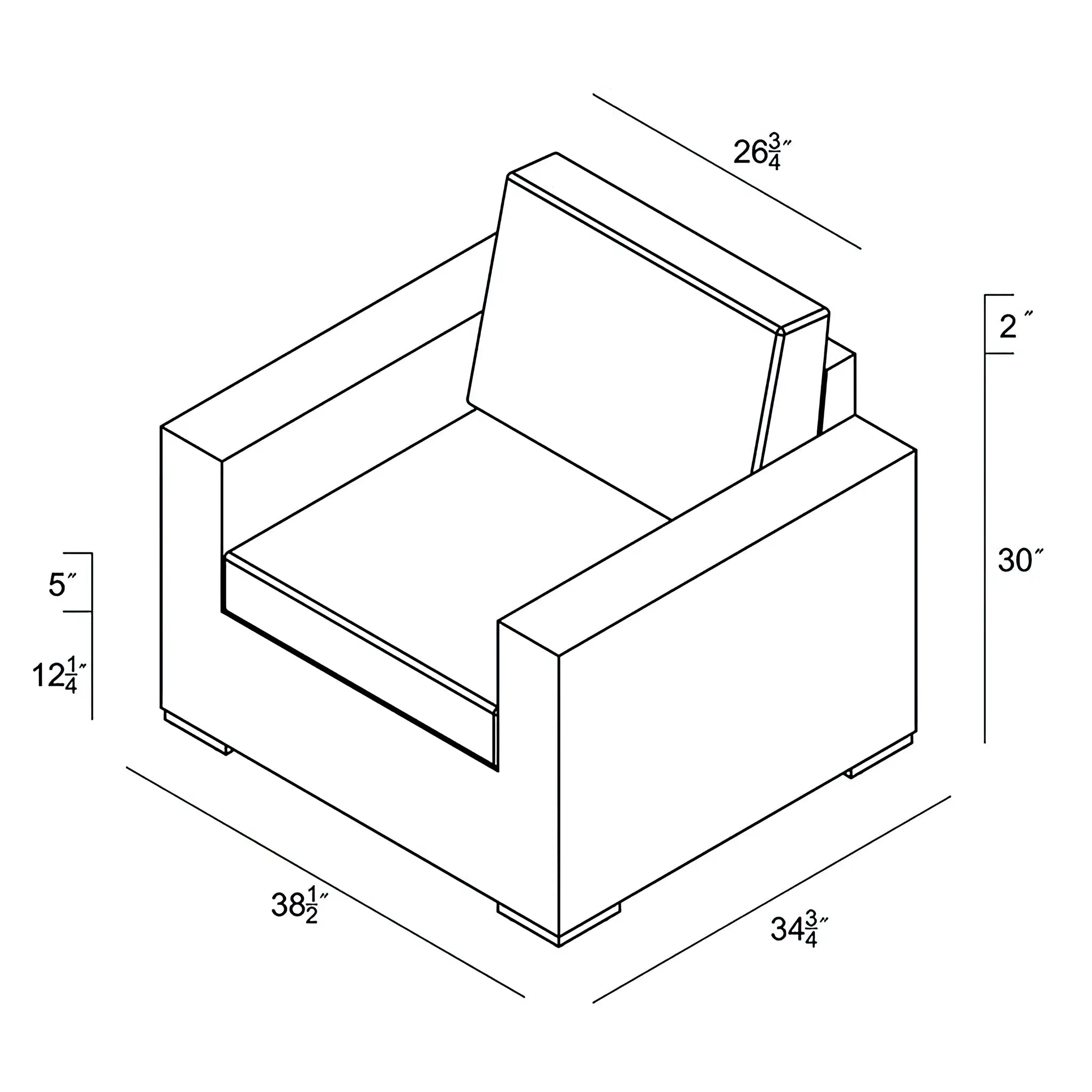 Harmonia Living Dune Aluminum Club Chair 51