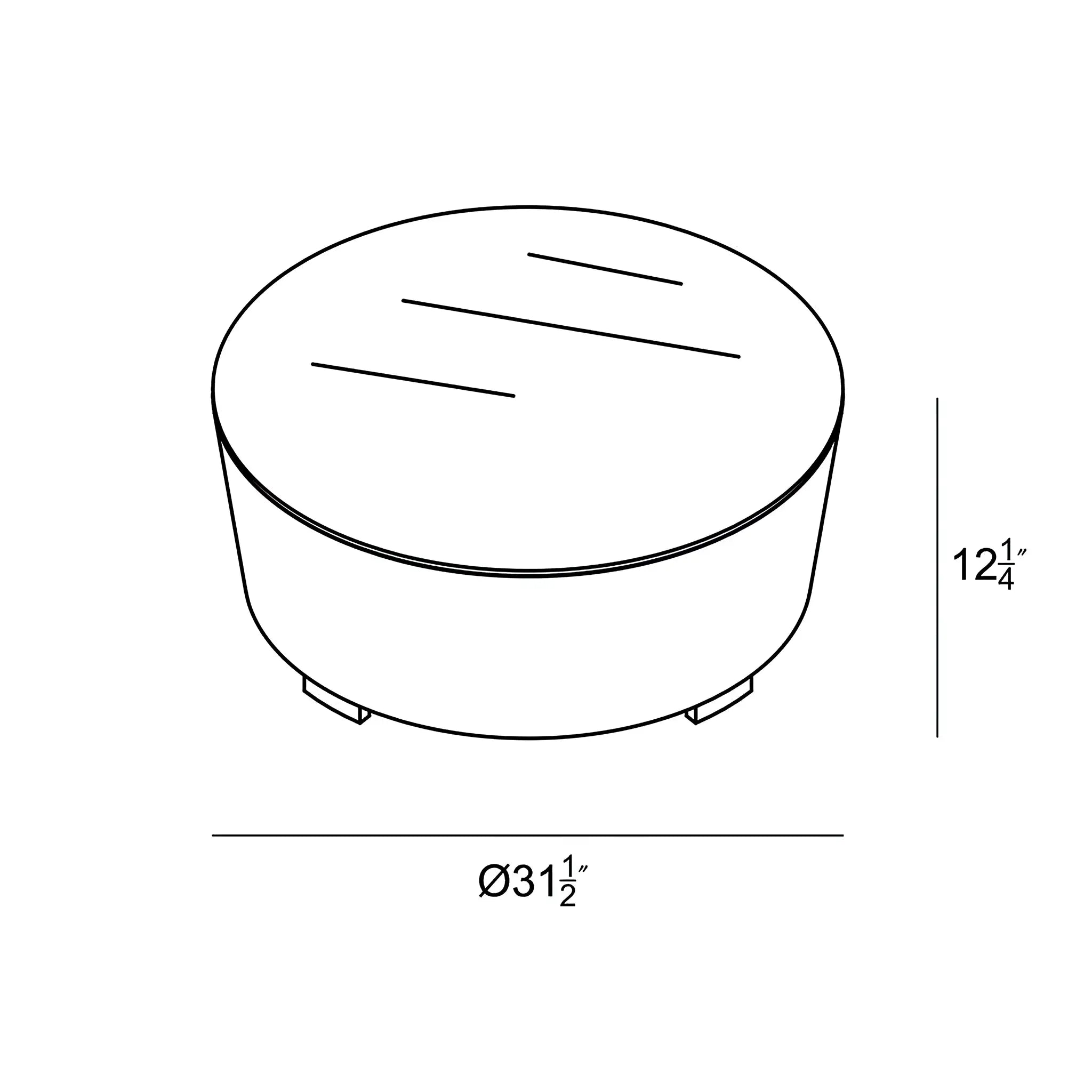 Harmonia Living Dune Aluminum Round Coffee Table 5