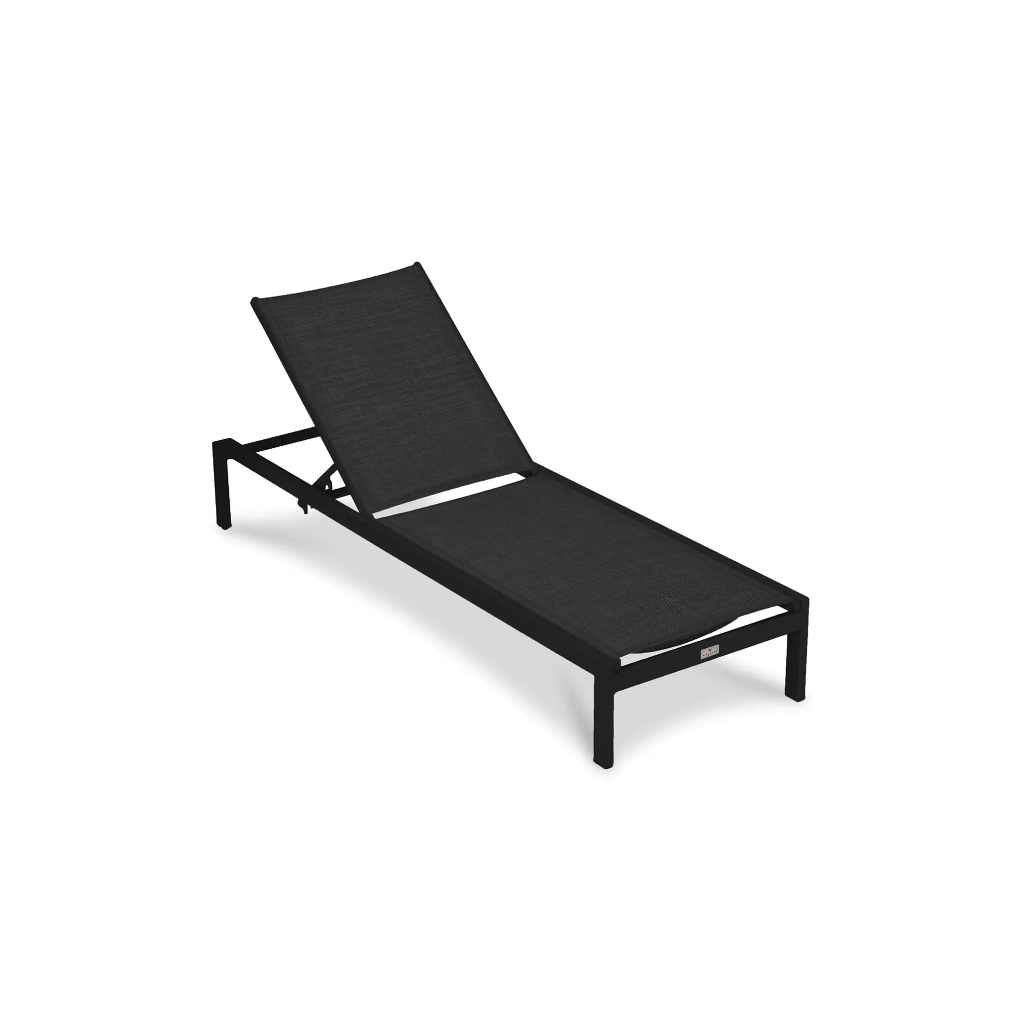 Harmonia Living Lift 3 Piece Aluminum Chaise Lounge Set - Black/Black 3