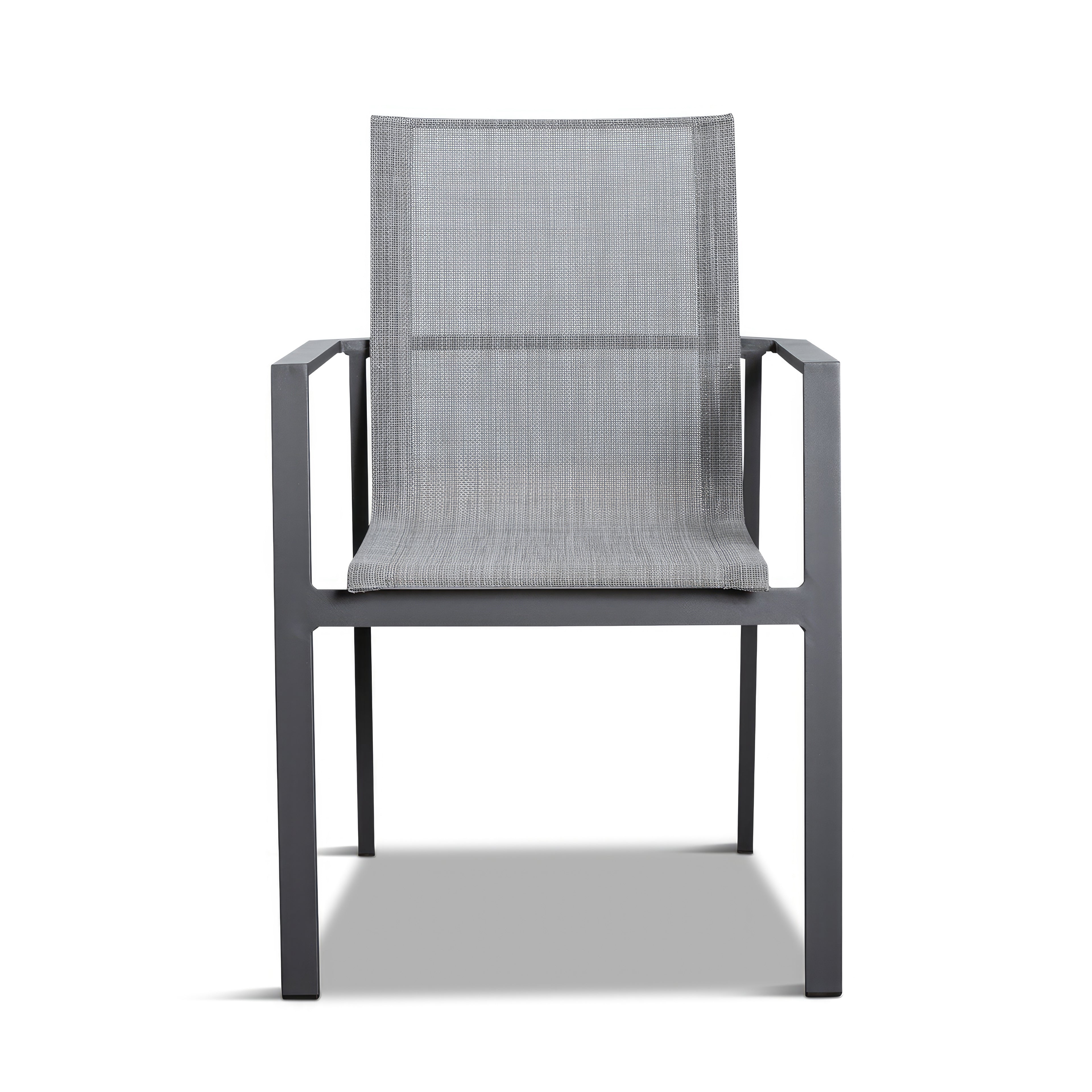 Lift Aluminum Dining Arm Chair#Finish_Slate