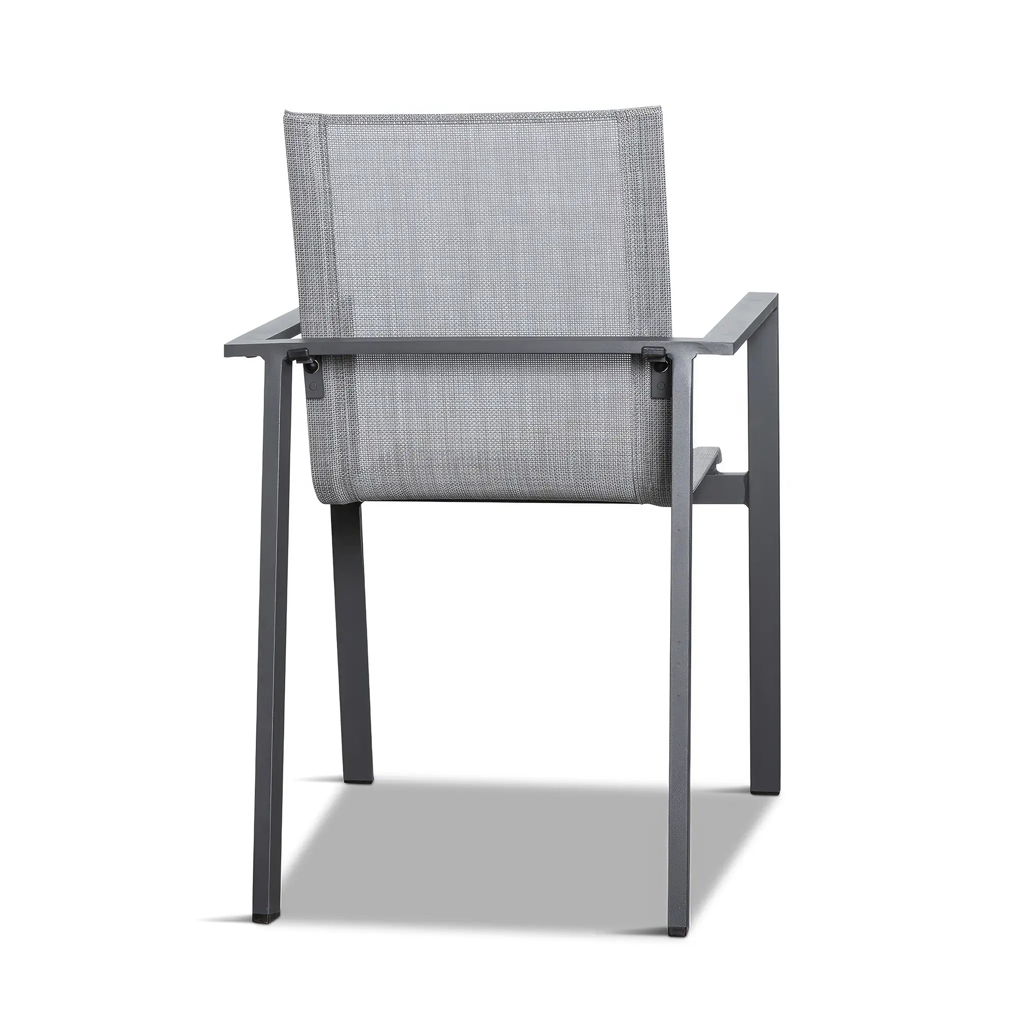 Harmonia Living Lift Aluminum Dining Arm Chair - Slate 5