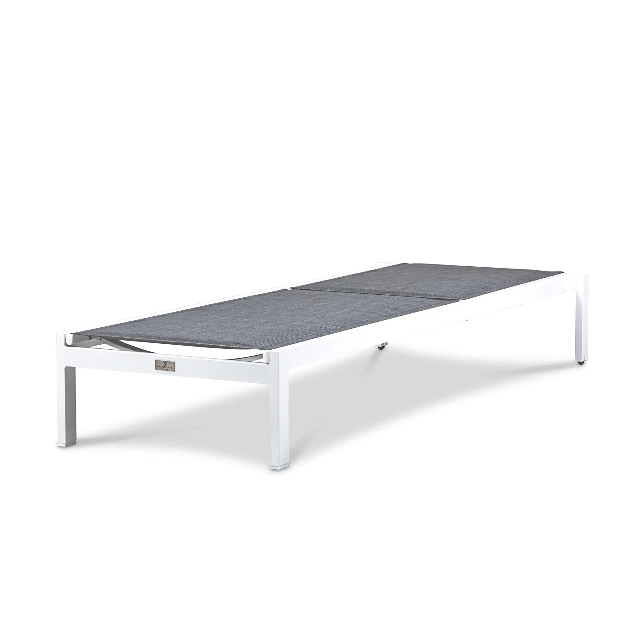 Harmonia Living Lift Aluminum Reclining Chaise Lounge-(Set of 2) - White 4