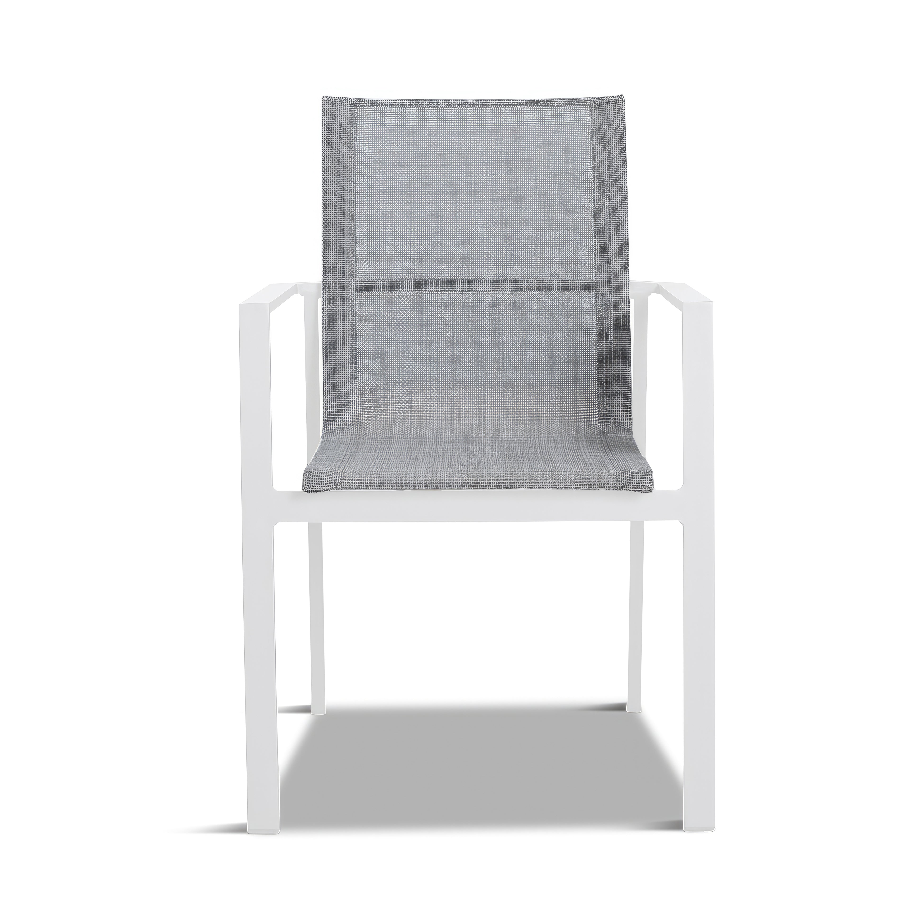 Lift Aluminum Dining Arm Chair#Finish_White