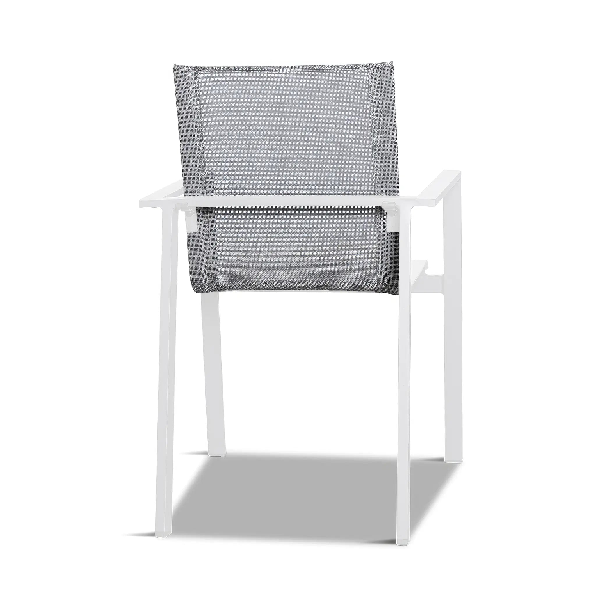 Harmonia Living Lift Aluminum Dining Arm Chair - White 5