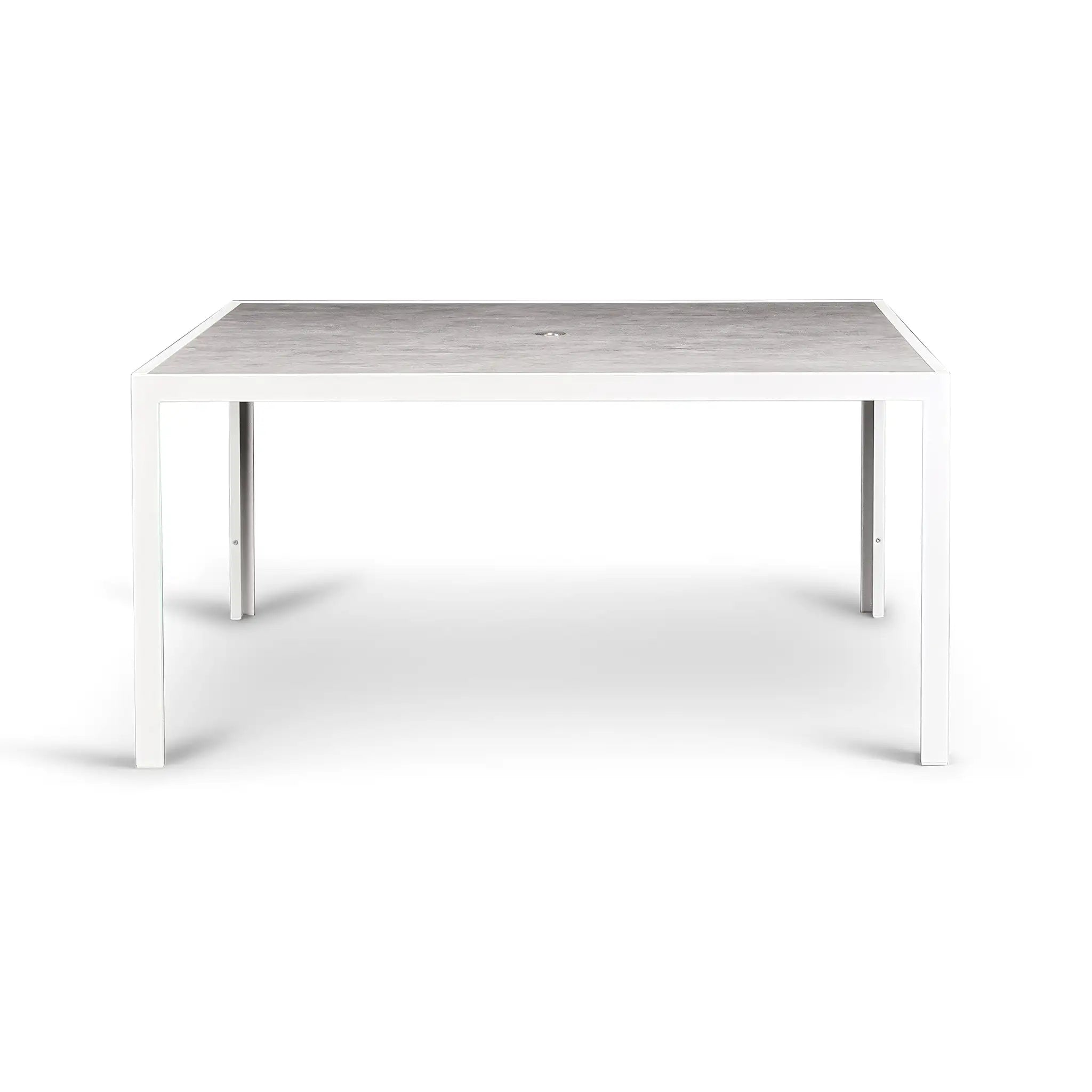 Harmonia Living Pacifica 9 Piece Aluminum Square Dining Set - White 52