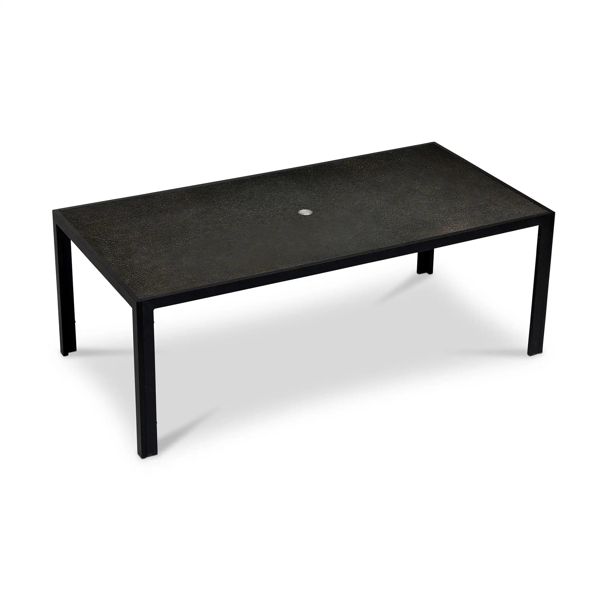 Harmonia Living Parlor 9 Piece Aluminum Dining Set - Black 7