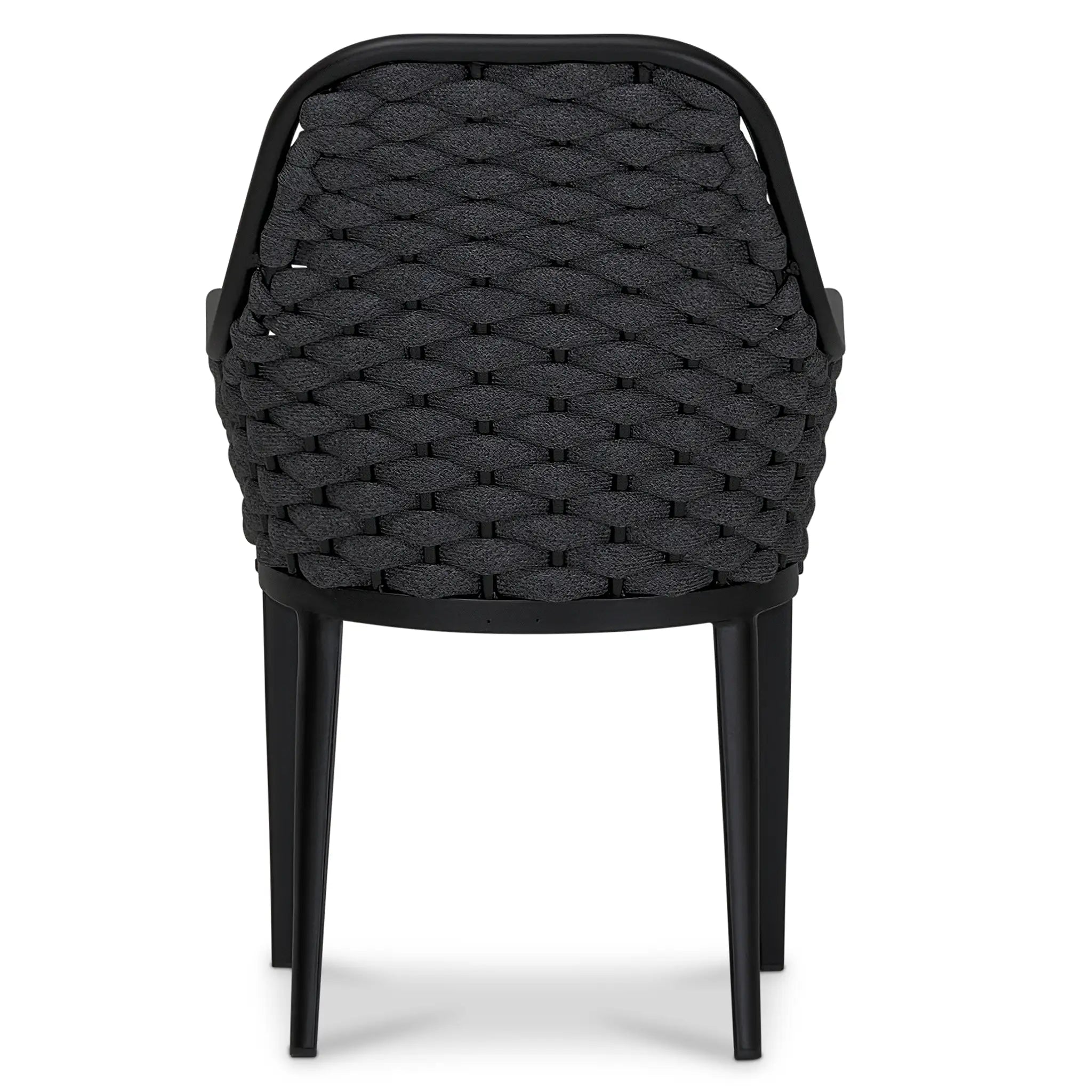 Harmonia Living Parlor Aluminum Dining Chair - Black 5