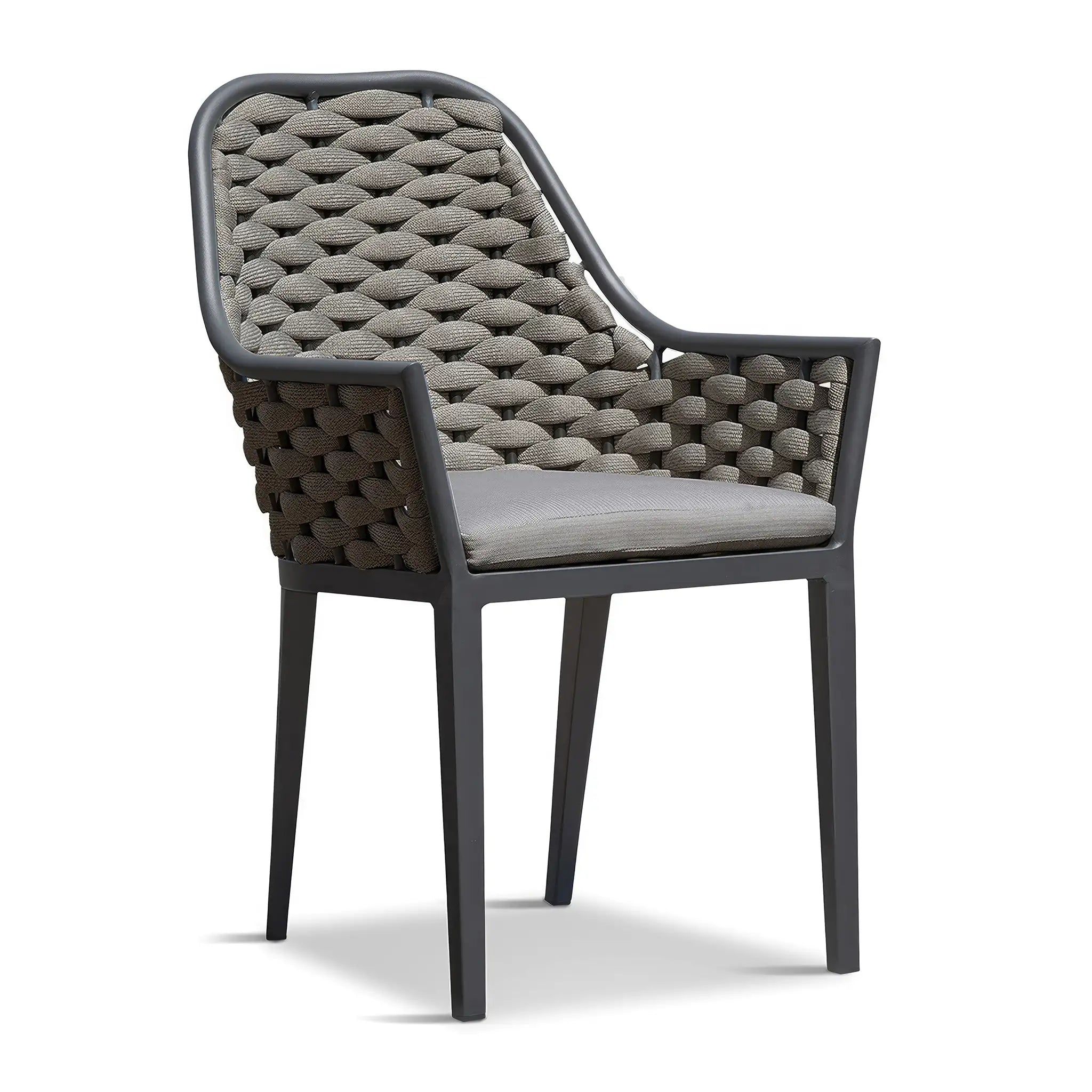 Harmonia Living Parlor Aluminum Dining Chair - Slate 3