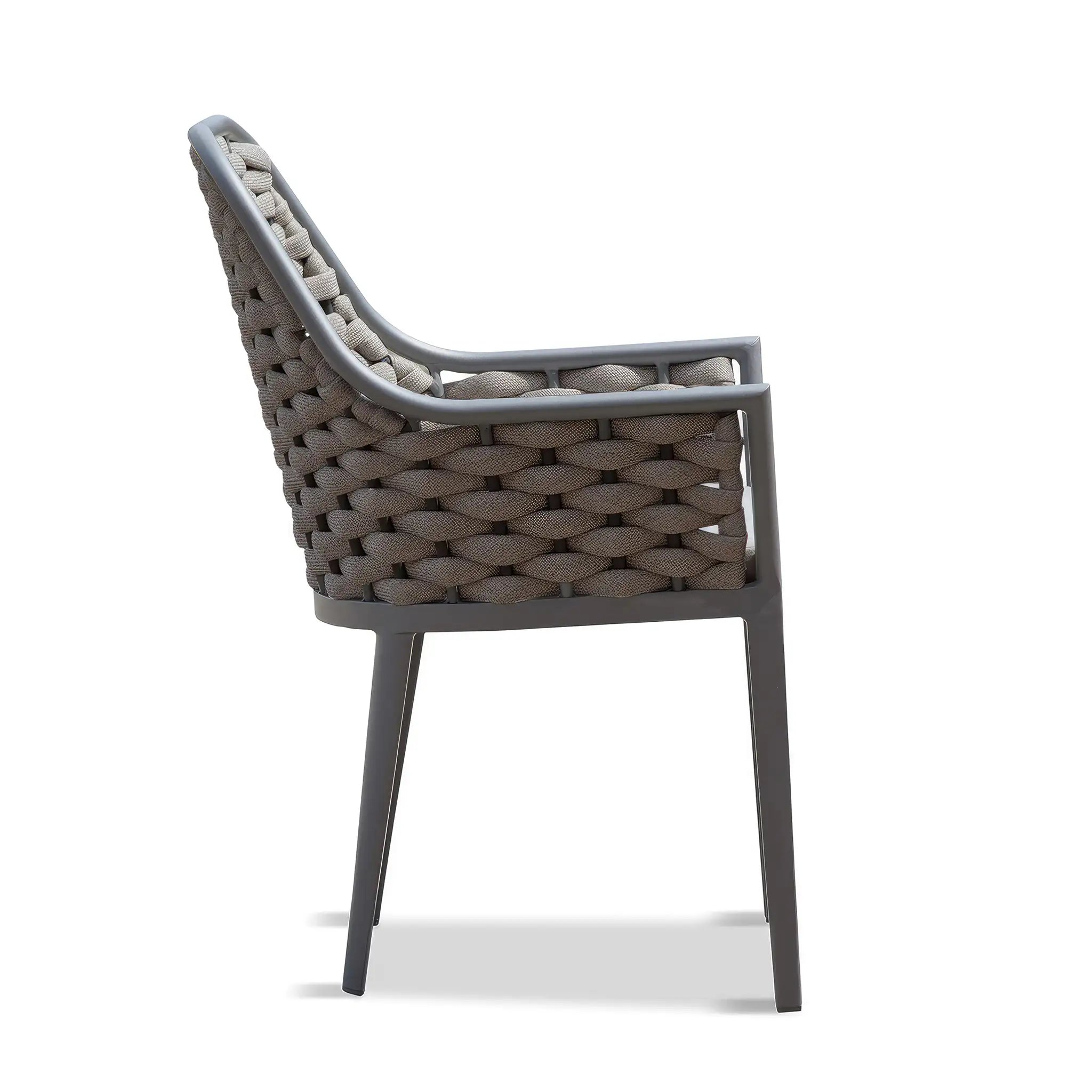 Harmonia Living Parlor Aluminum Dining Chair - Slate 4
