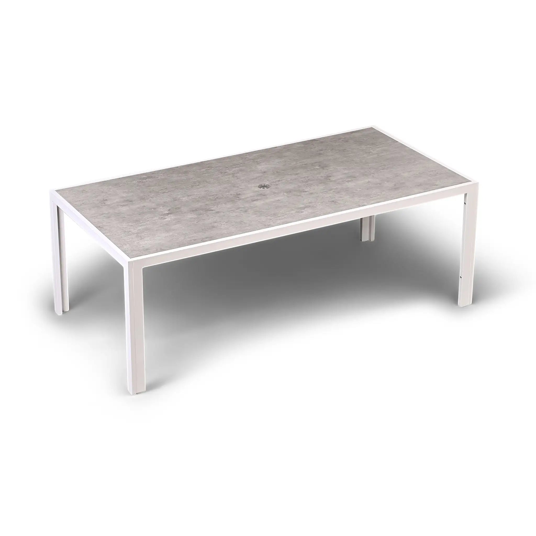 Harmonia Living Parlor 9 Piece Aluminum Dining Set - White 6