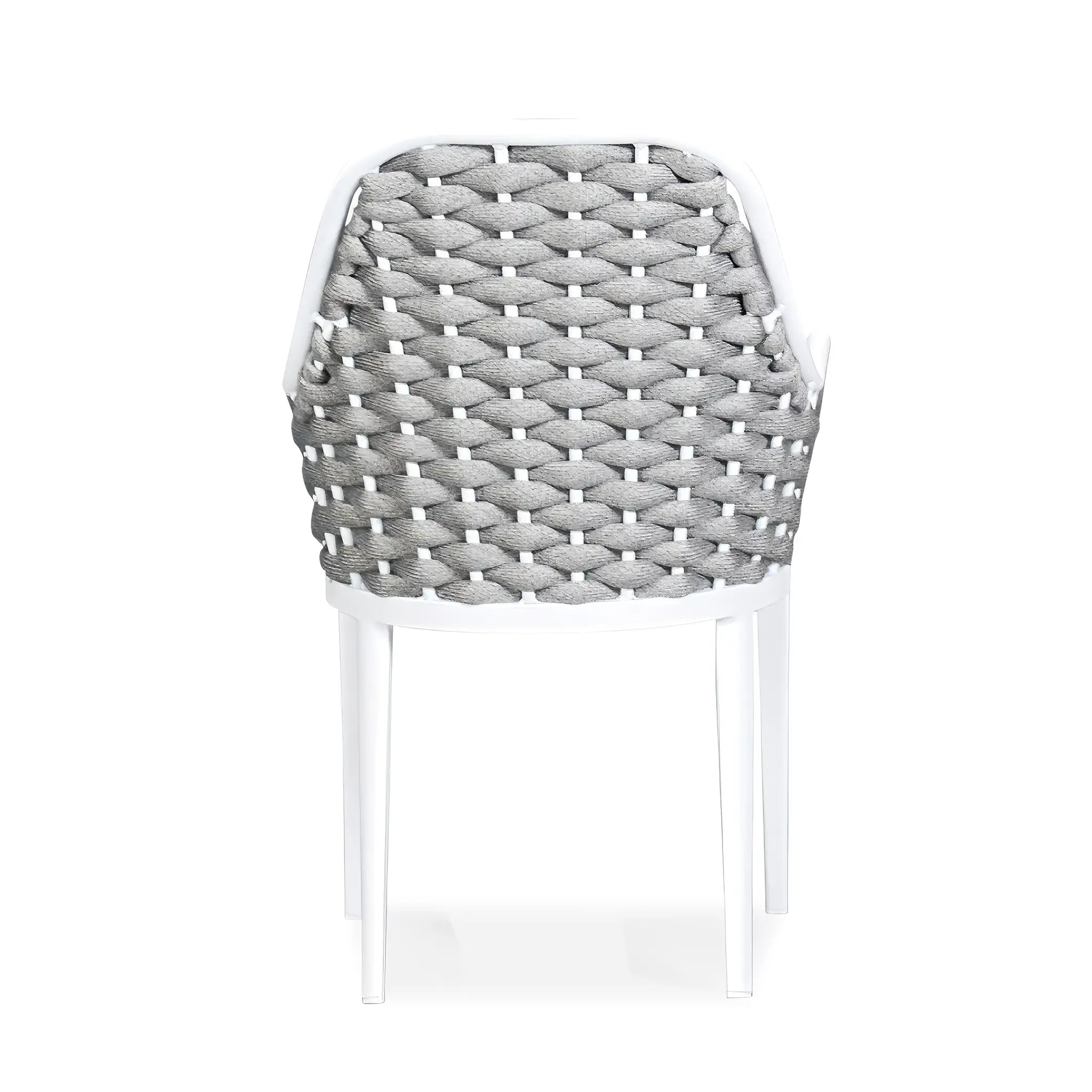 Harmonia Living Parlor Aluminum Dining Chair - White 4