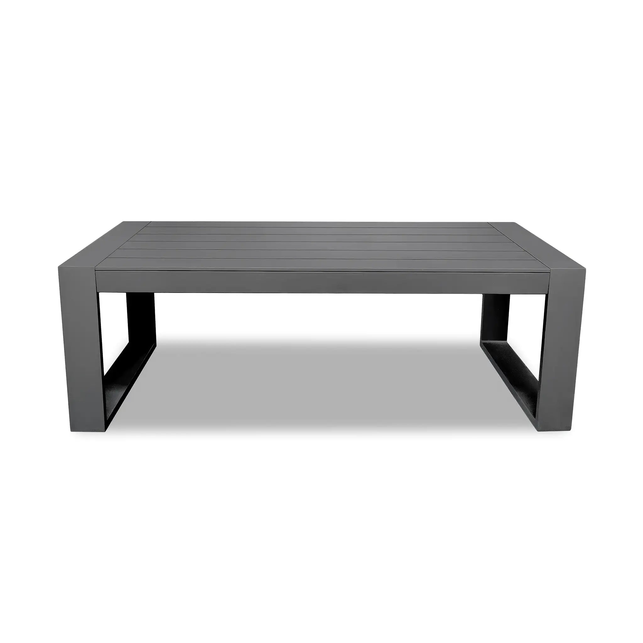 Harmonia Living Portal Aluminum Rectangular Coffee Table - Slate 1