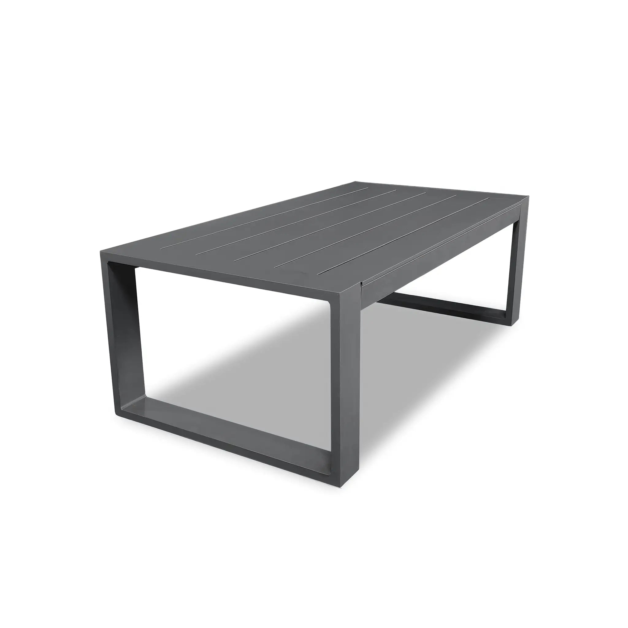 Harmonia Living Portal Aluminum Rectangular Coffee Table - Slate 2