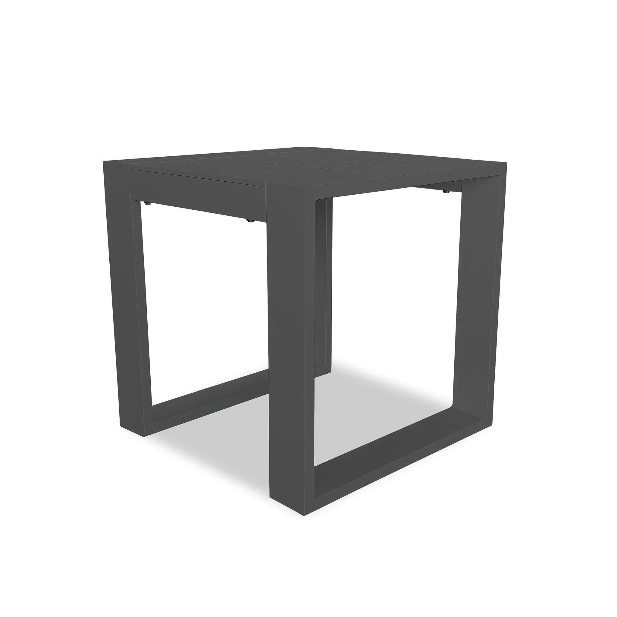 Harmonia Living Portal Aluminum Square End Table - Slate 2