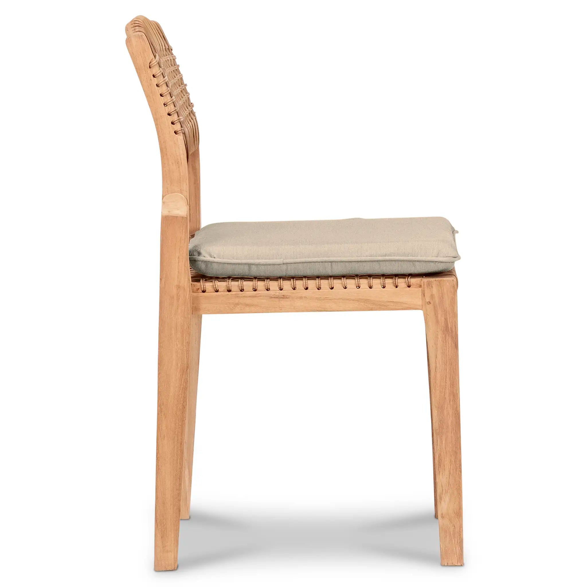 Harmonia Living Sands Teak Dining Side Chair 24