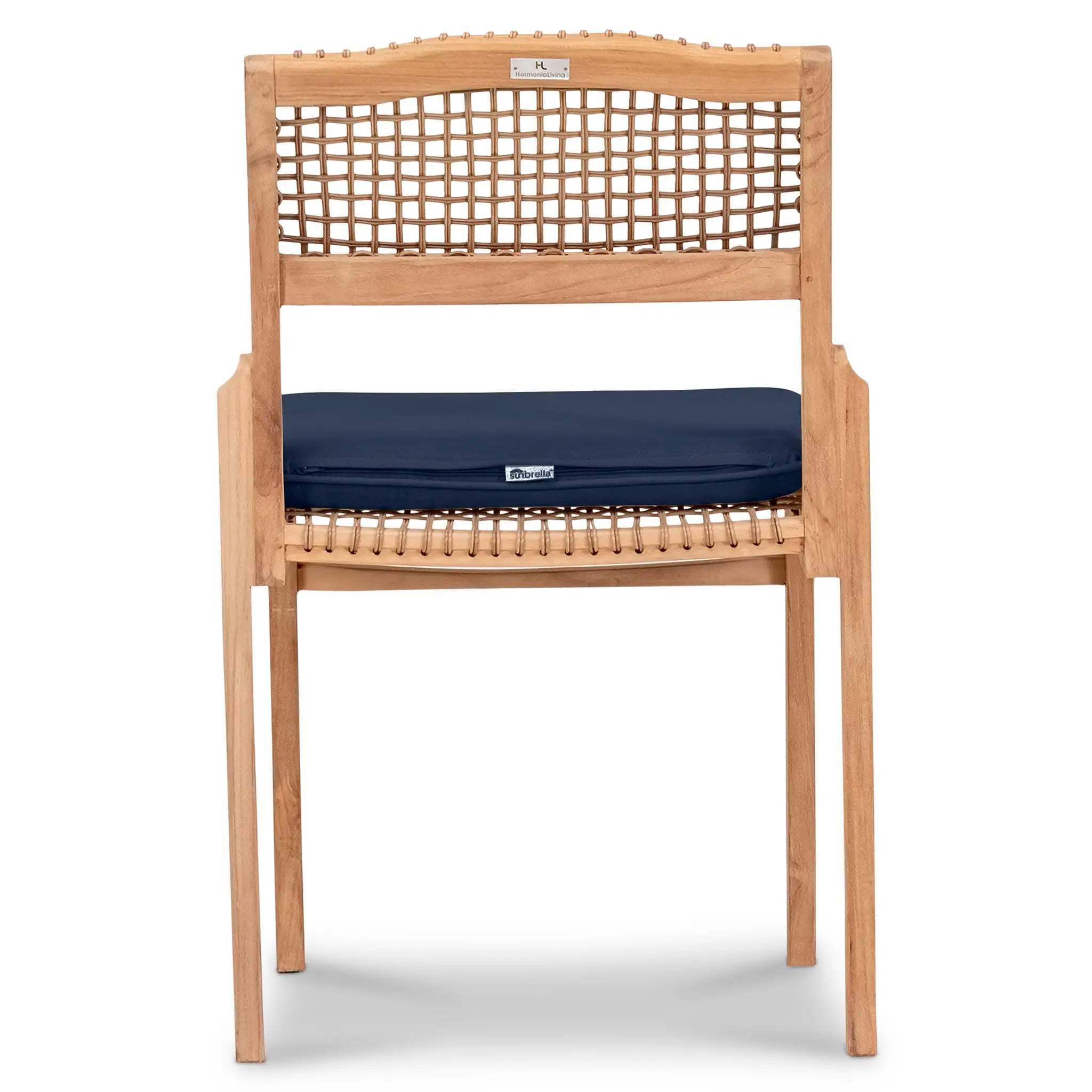 Harmonia Living Sands Teak Dining Side Chair 56