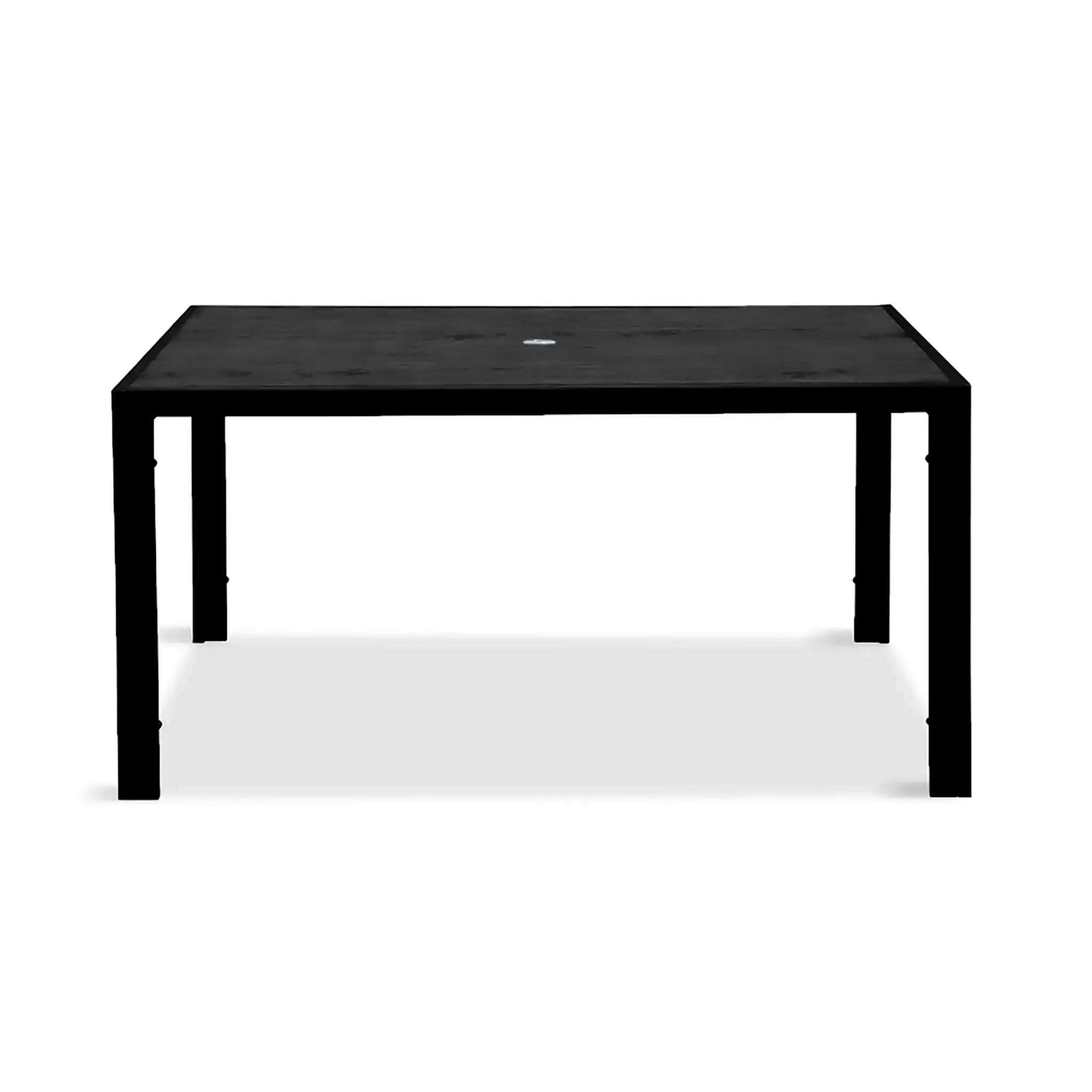 Harmonia Living Staple 8-Seat Aluminum Square Dining Table - Black 2