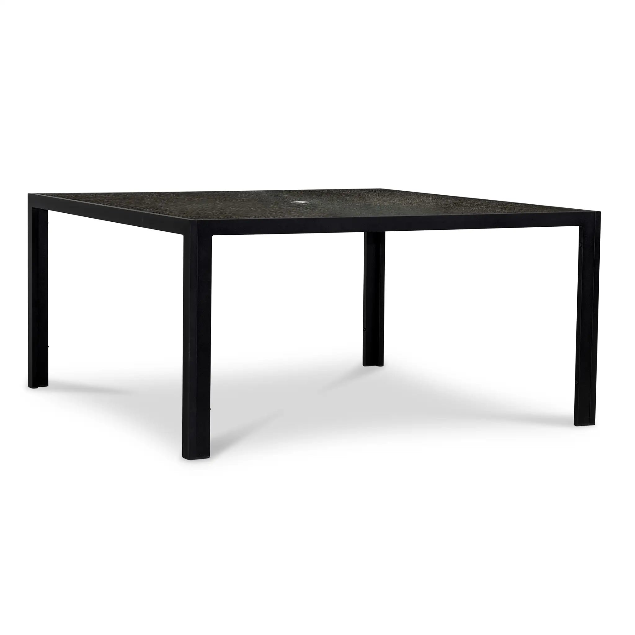Harmonia Living Staple 8-Seat Aluminum Square Dining Table - Black 3