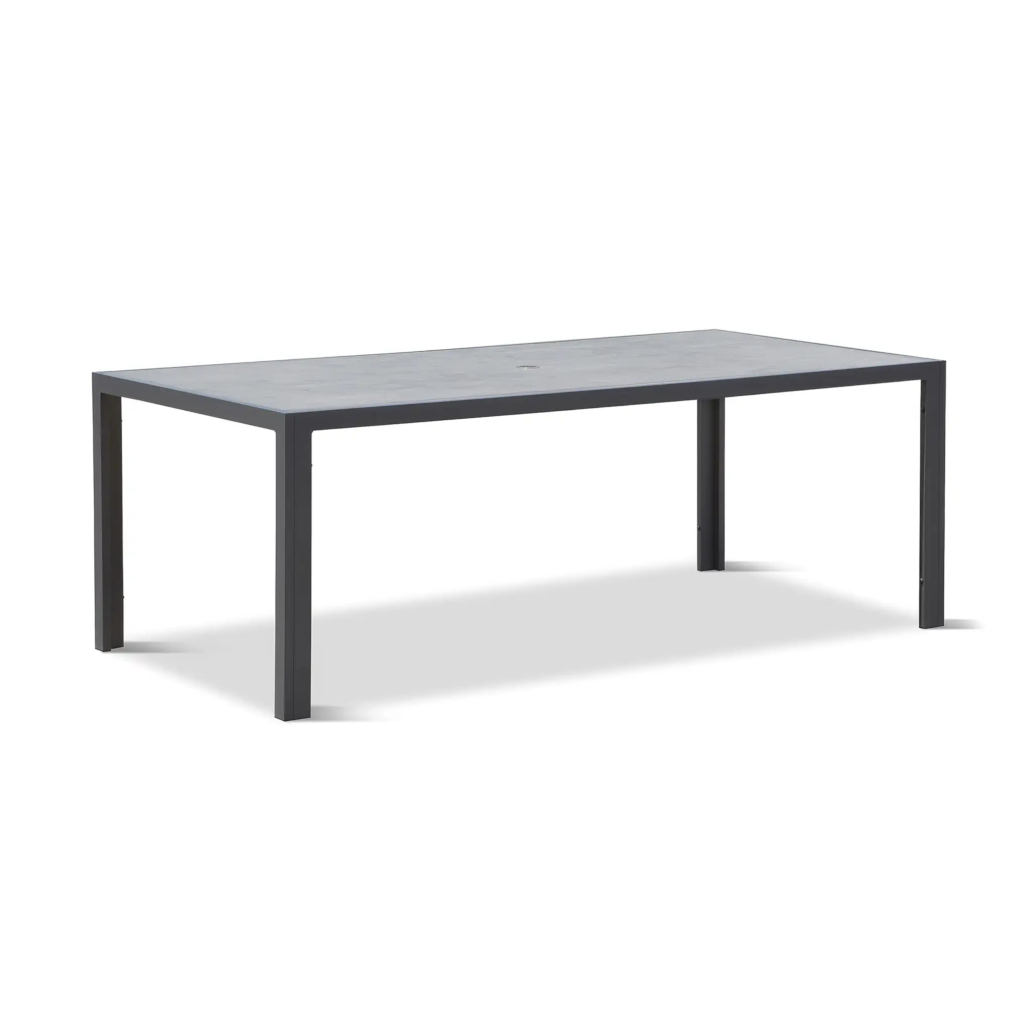 Harmonia Living Staple 8-Seat Aluminum Rectangular Dining Table - Slate 3