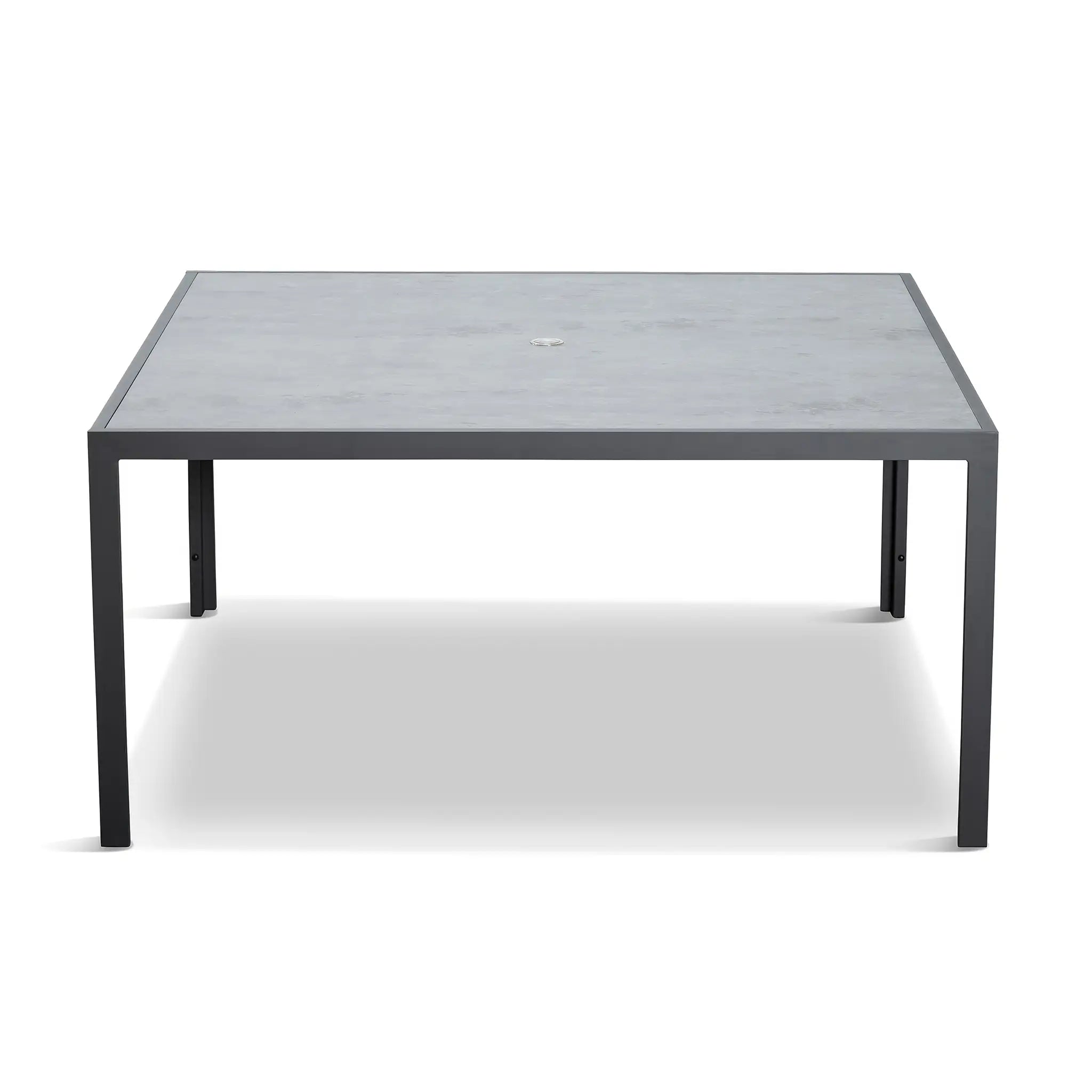 Harmonia Living Staple 8-Seat Aluminum Square Dining Table - Slate 5