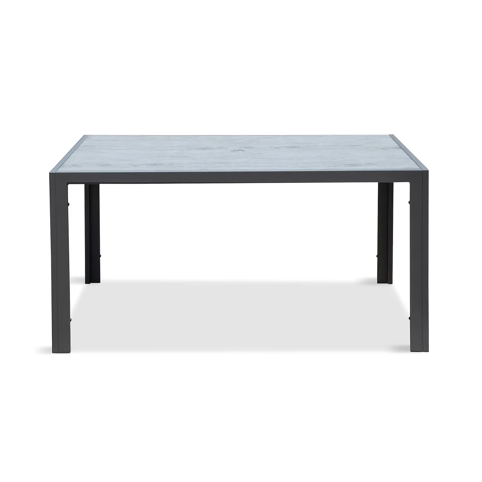 Harmonia Living Tailor 9 Piece Aluminum Square Dining Set - Slate 5