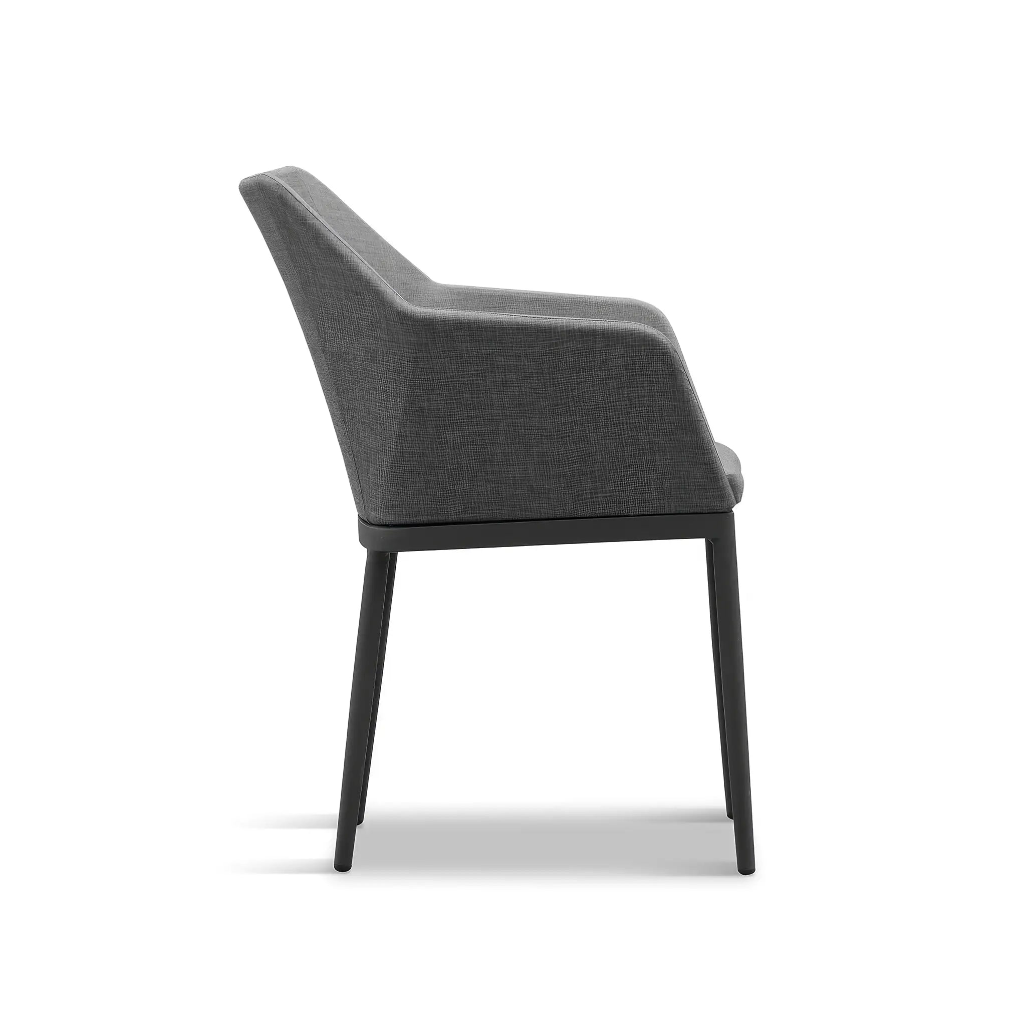 Harmonia Living Tailor Aluminum Dining Chair - Slate 5