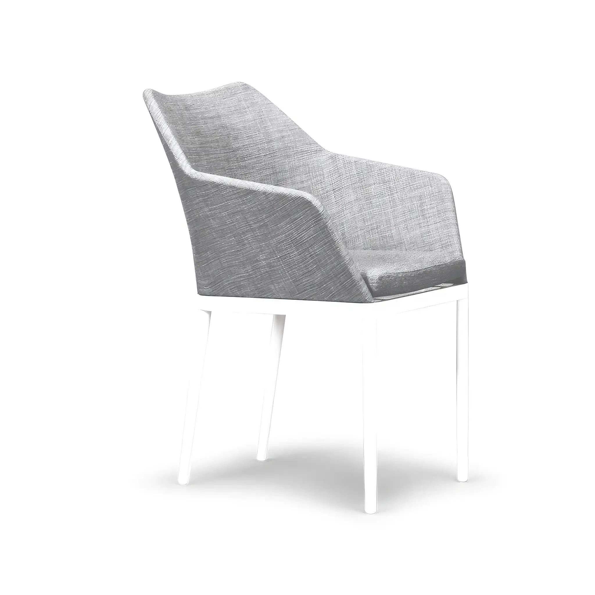 Harmonia Living Tailor Aluminum Dining Chair - White 2