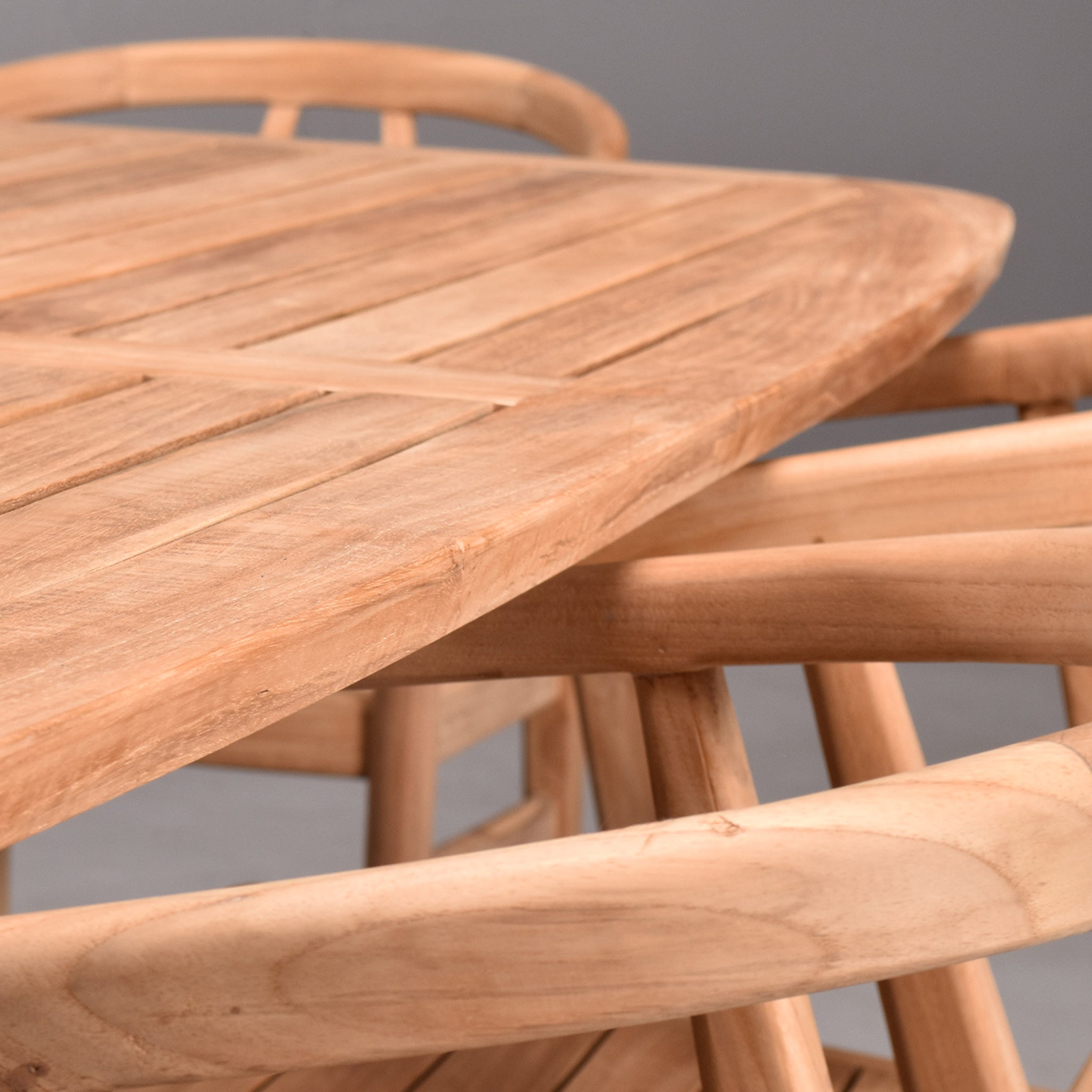 Harmonia Living Tango Teak 6-Seat Rectangular Dining Table 5