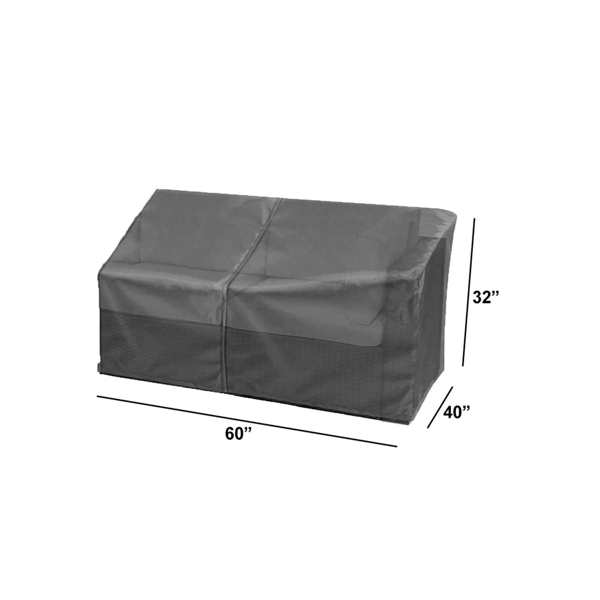 Harmonia Living WeatherX Furniture Cover-Sectional Right Arm Facing LoveSeat 1