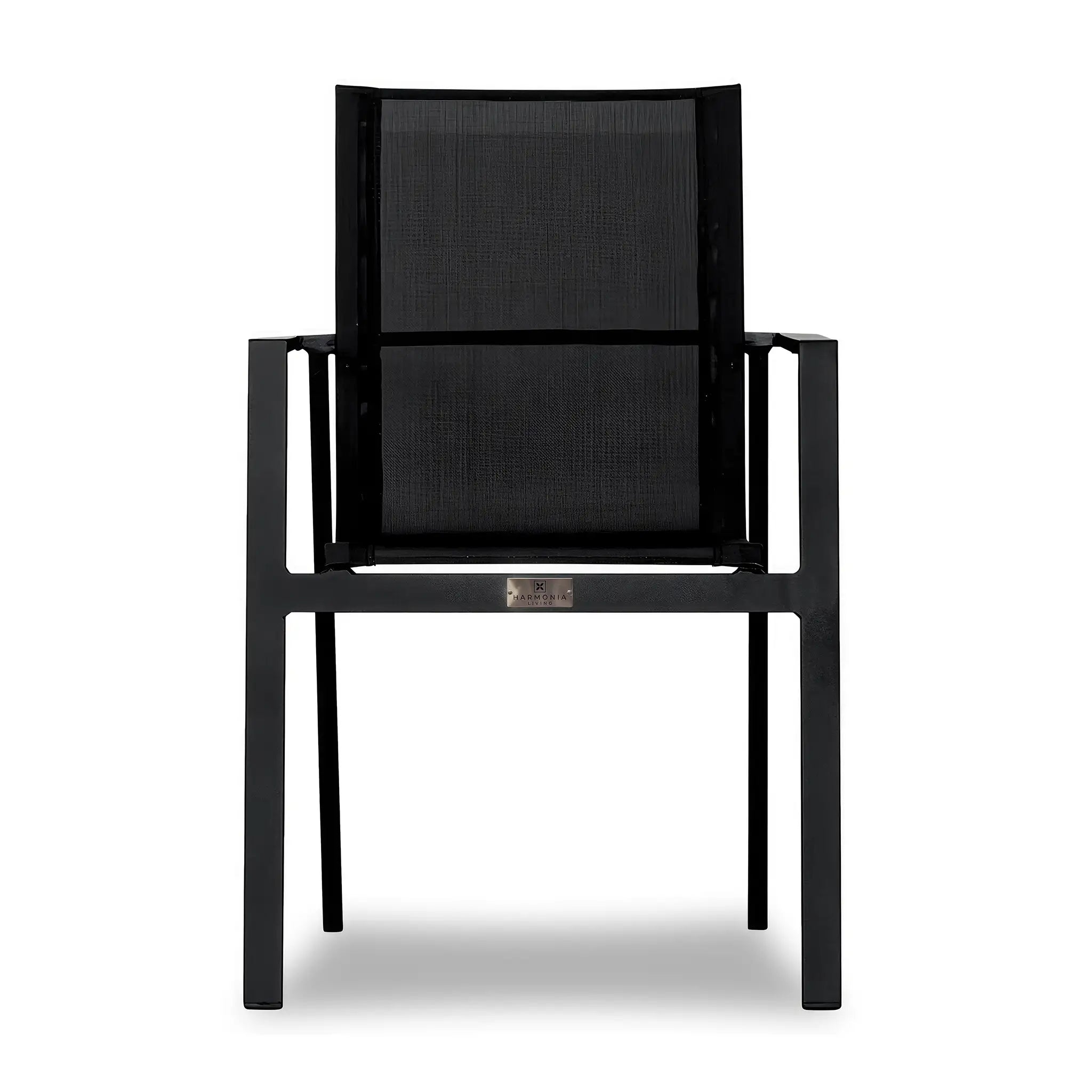 Harmonia Living Lift Mill 6 Seat Aluminum Reclaimed Teak Patio Dining Set 4