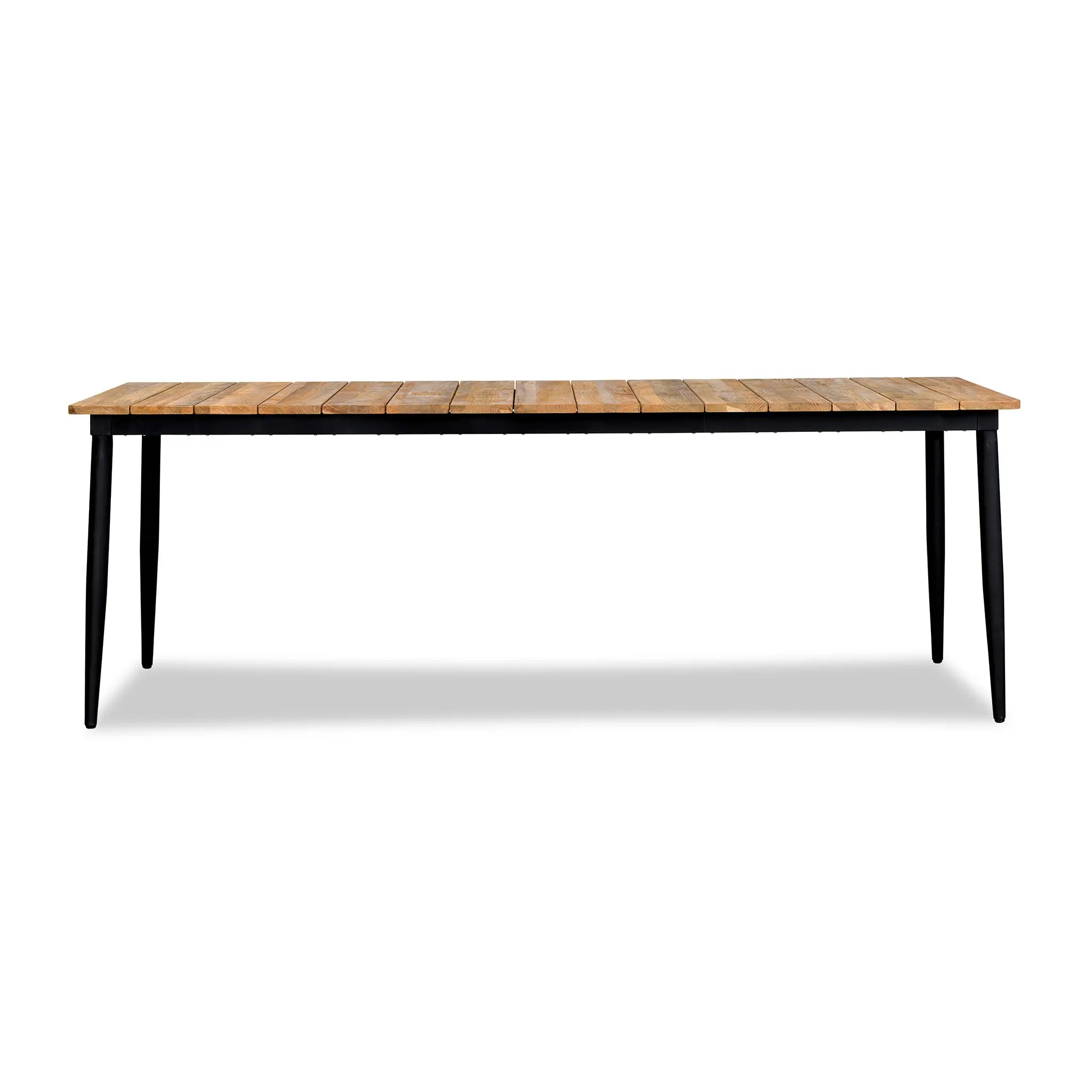 Harmonia Living Louie 8-Seat Aluminum Reclaimed Teak Patio Dining Table 1