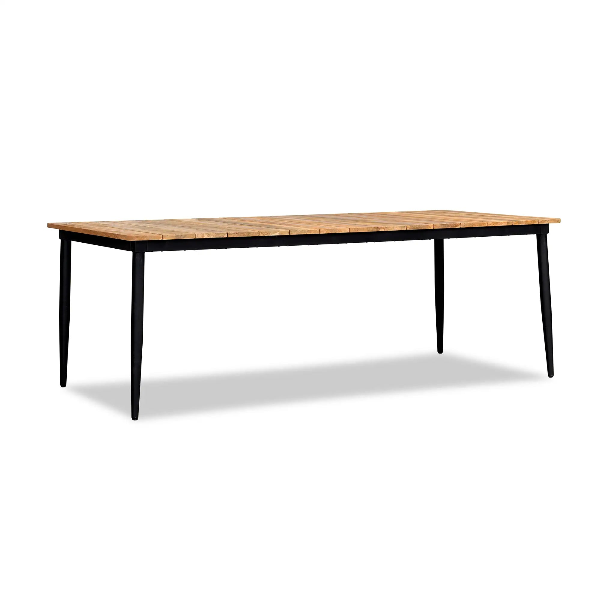 Harmonia Living Louie 8-Seat Aluminum Reclaimed Teak Patio Dining Table 2