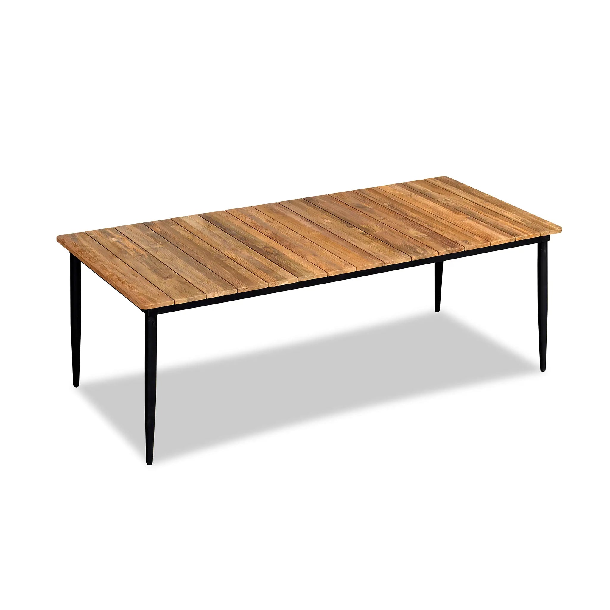 Harmonia Living Louie 8-Seat Aluminum Reclaimed Teak Patio Dining Table 3