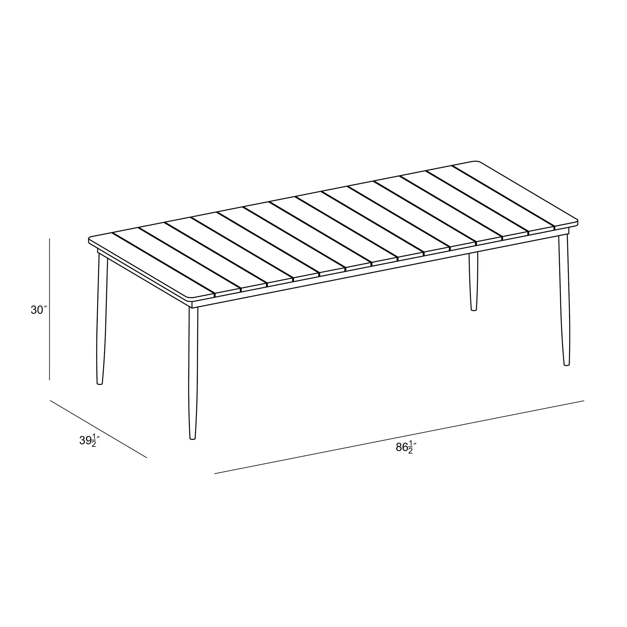 Harmonia Living Louie 8-Seat Aluminum Reclaimed Teak Patio Dining Table 4